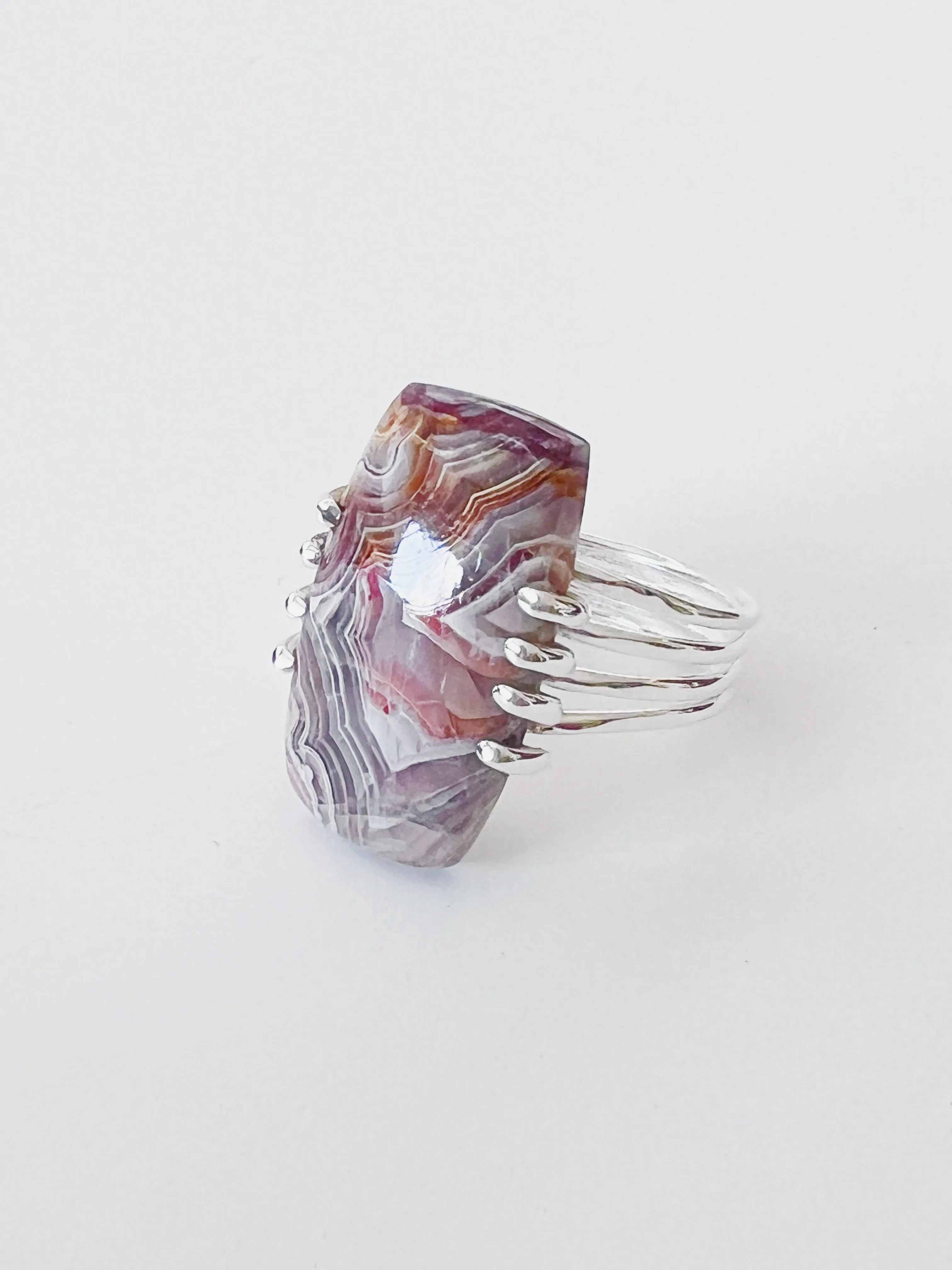 Between Lines 925 Sterling Silver Ring US Size 7-7.5