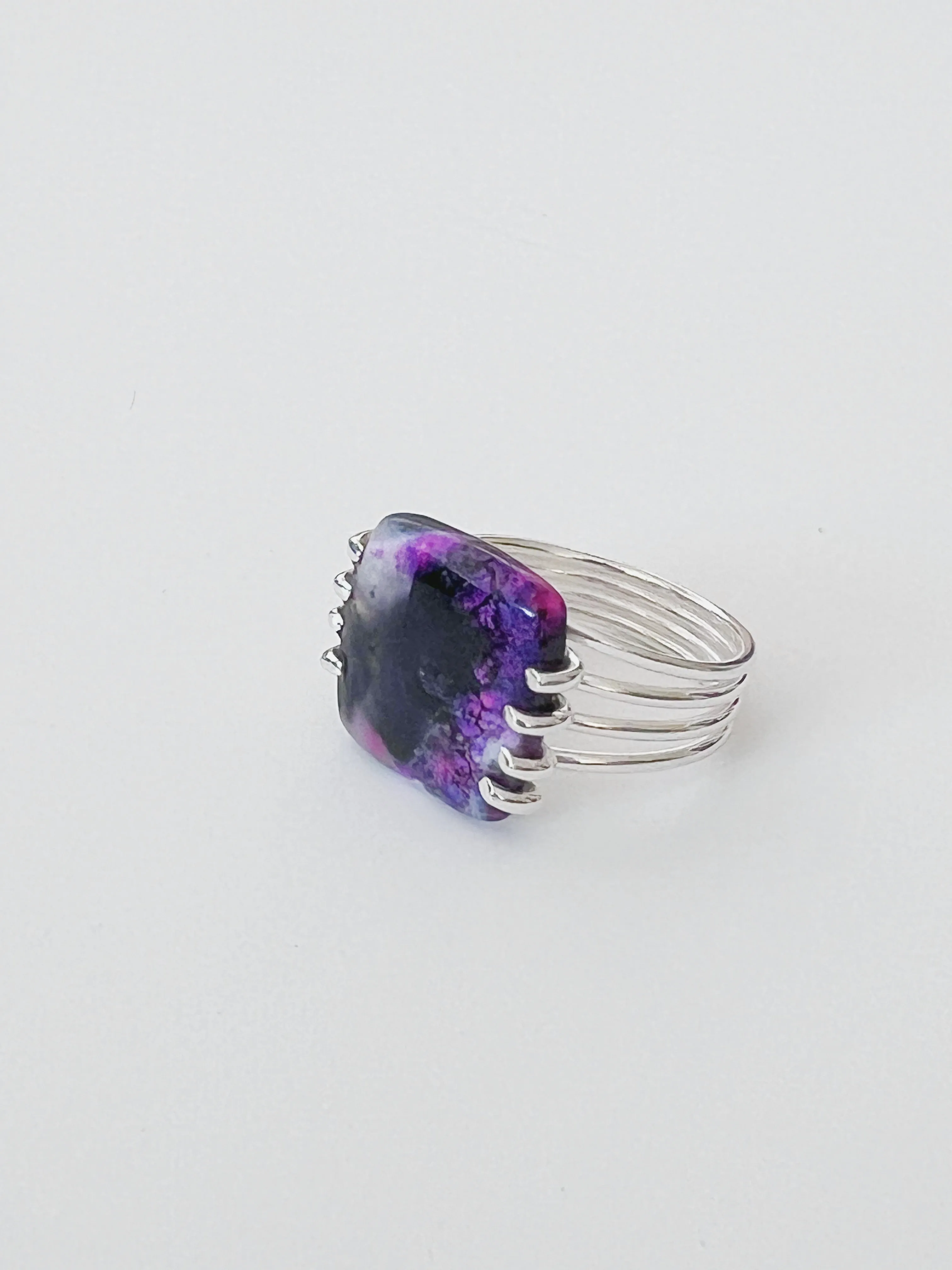 Between Lines 925 Sterling Silver Ring US Size 7-7.5