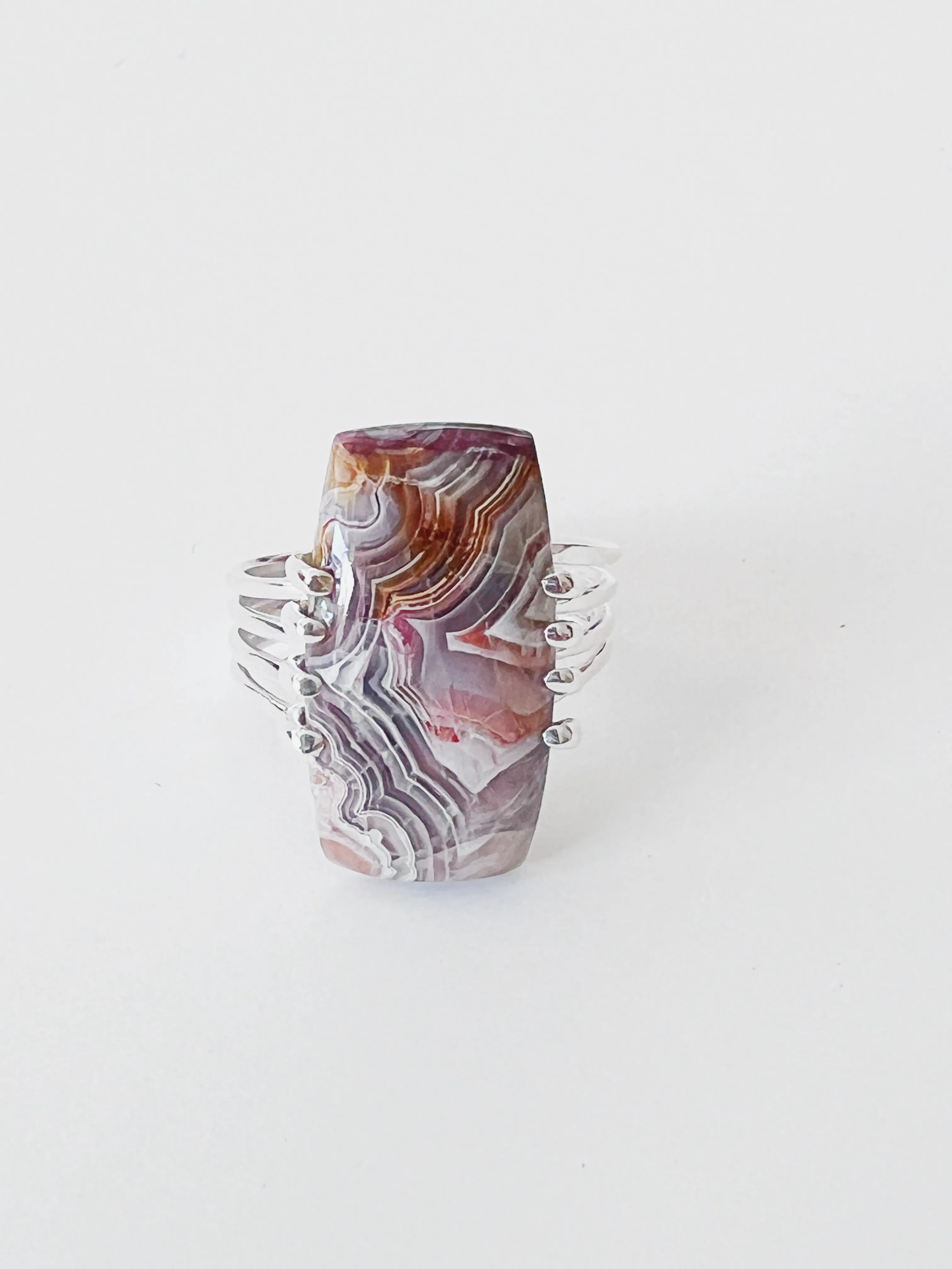 Between Lines 925 Sterling Silver Ring US Size 7-7.5