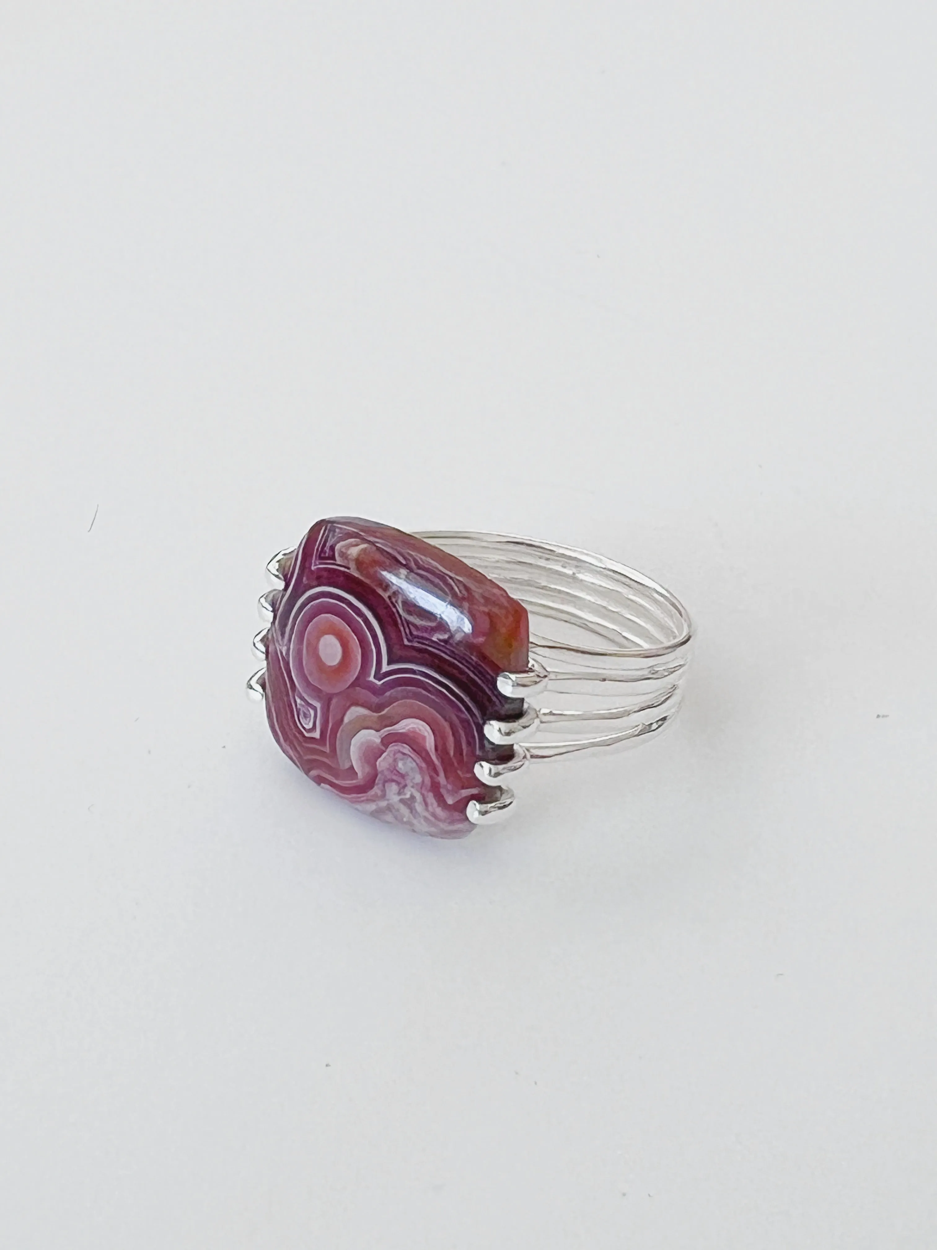 Between Lines 925 Sterling Silver Ring US Size 7-7.5