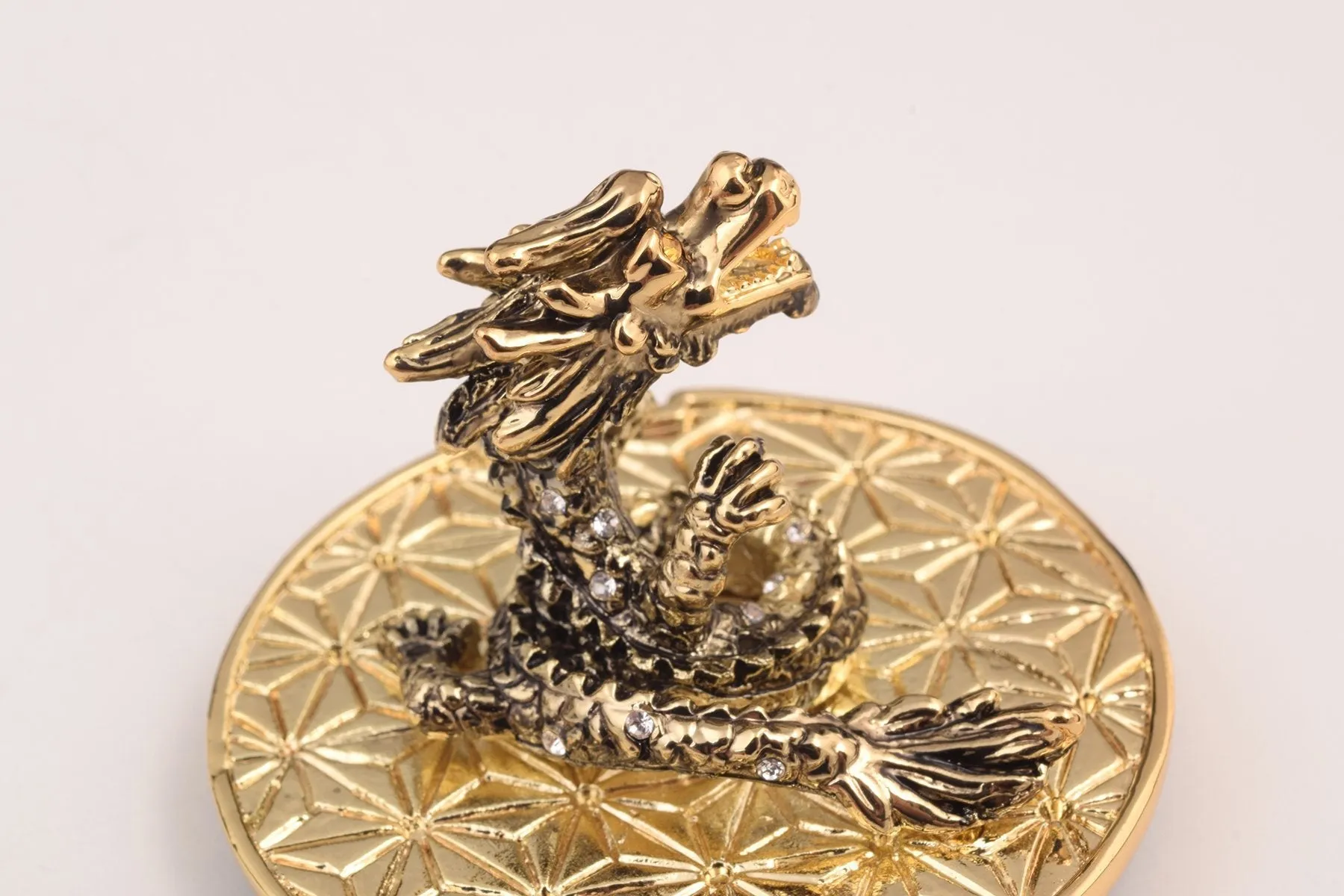 Black Faberge Egg with Dragon