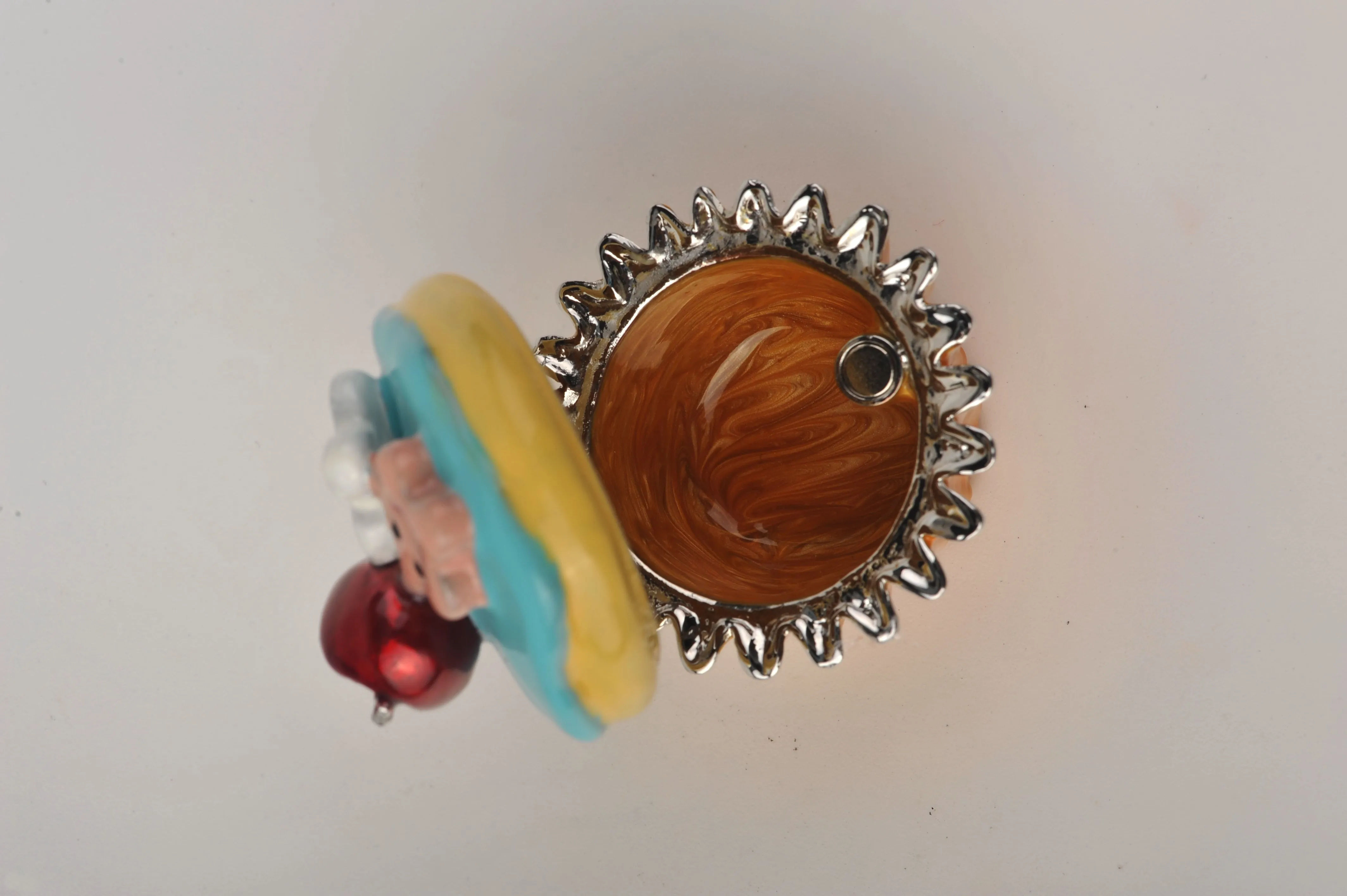 Blue and Yellow Frosting Cupcake