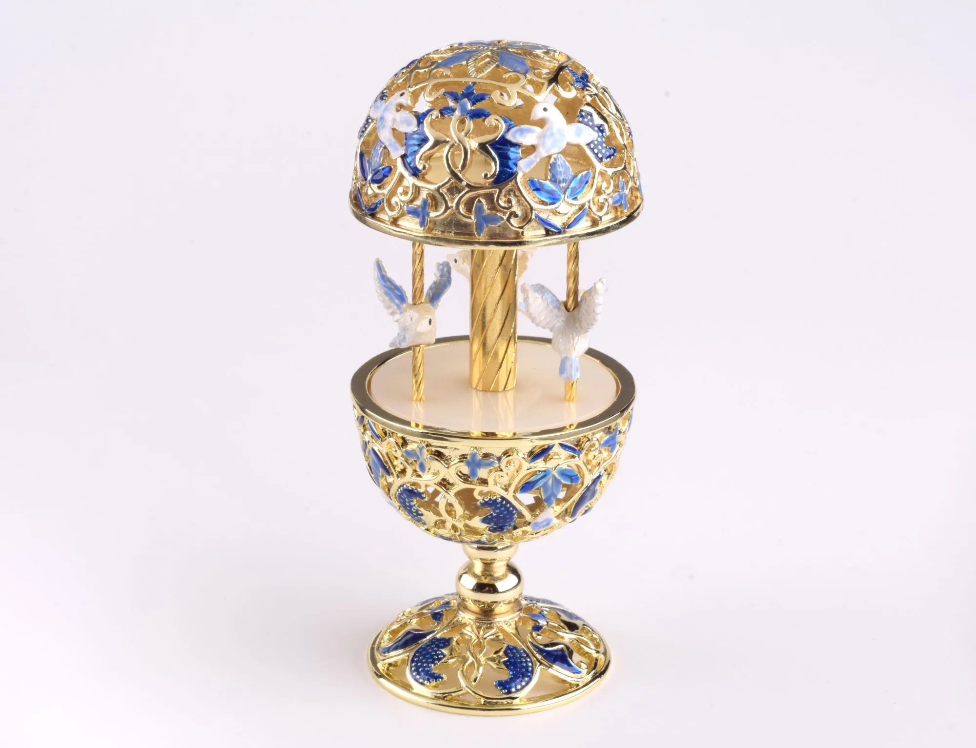 Blue carousel with Doves