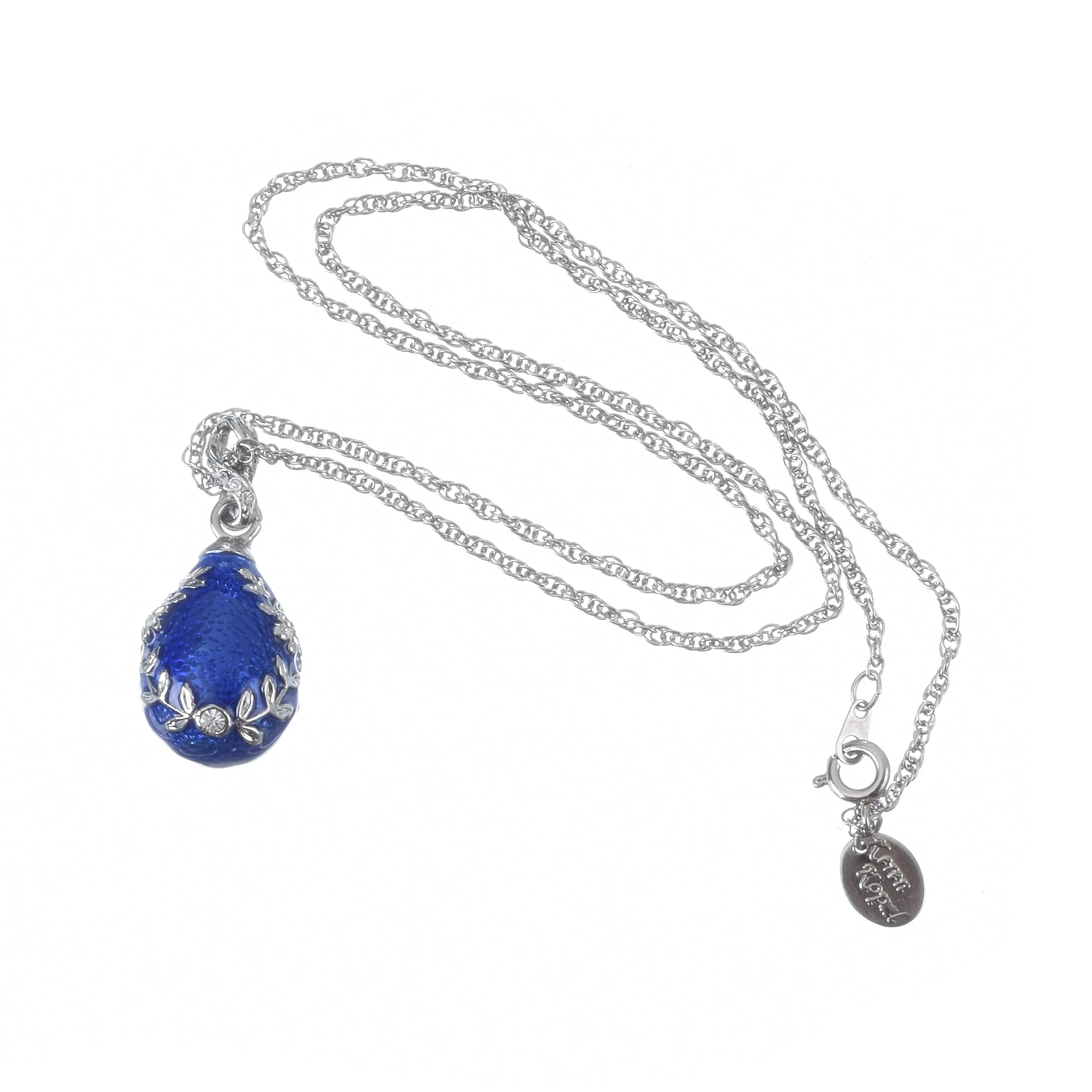 Blue Egg Pendant Necklace
