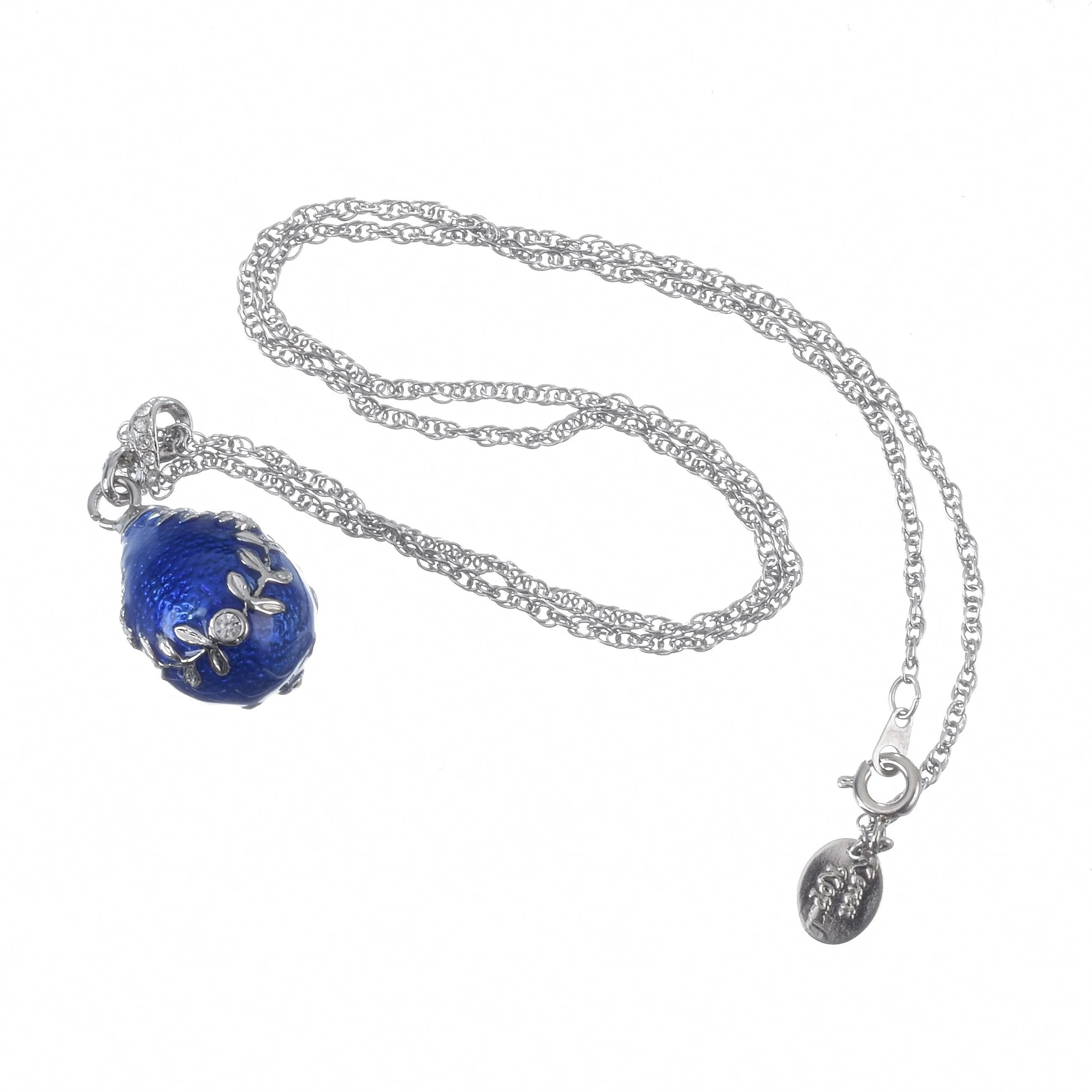 Blue Egg Pendant Necklace
