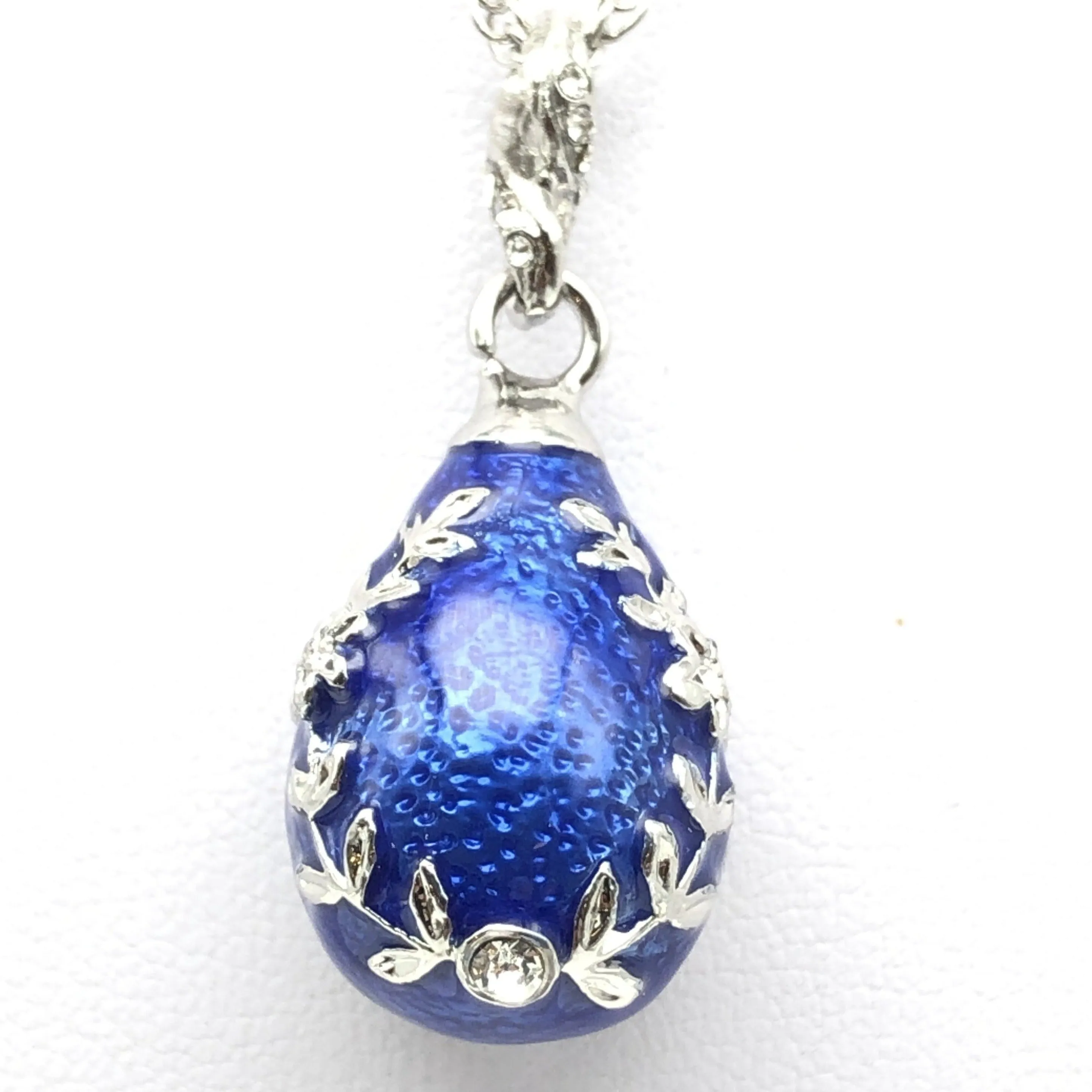Blue Egg Pendant Necklace