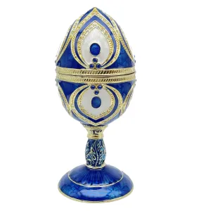 Blue Faberge Egg Beethoven Music Playing