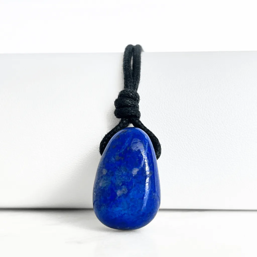 Blue Lapis Lazuli OOAK Gemstone Pendant - Celestial Harmony