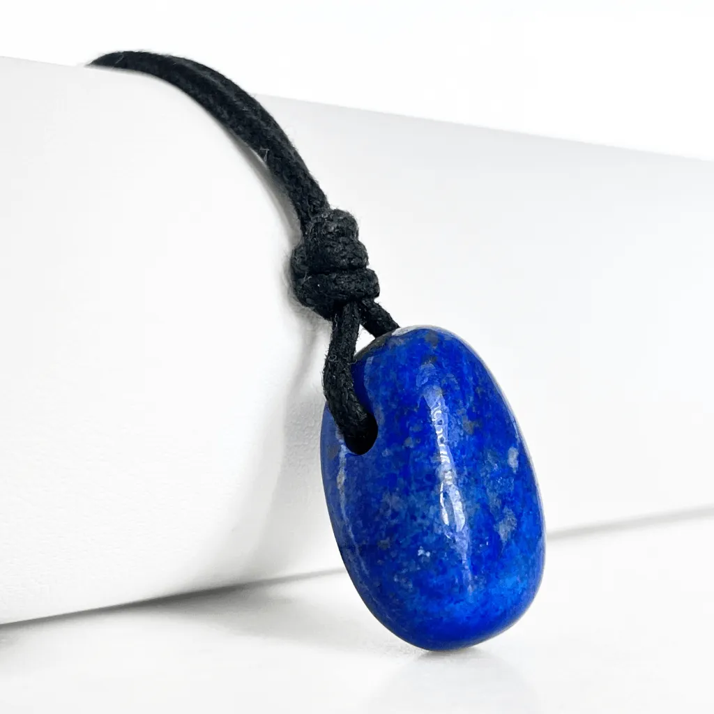 Blue Lapis Lazuli OOAK Gemstone Pendant - Celestial Harmony