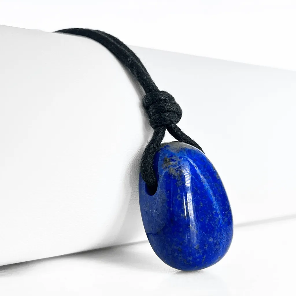 Blue Lapis Lazuli OOAK Gemstone Pendant - Celestial Harmony