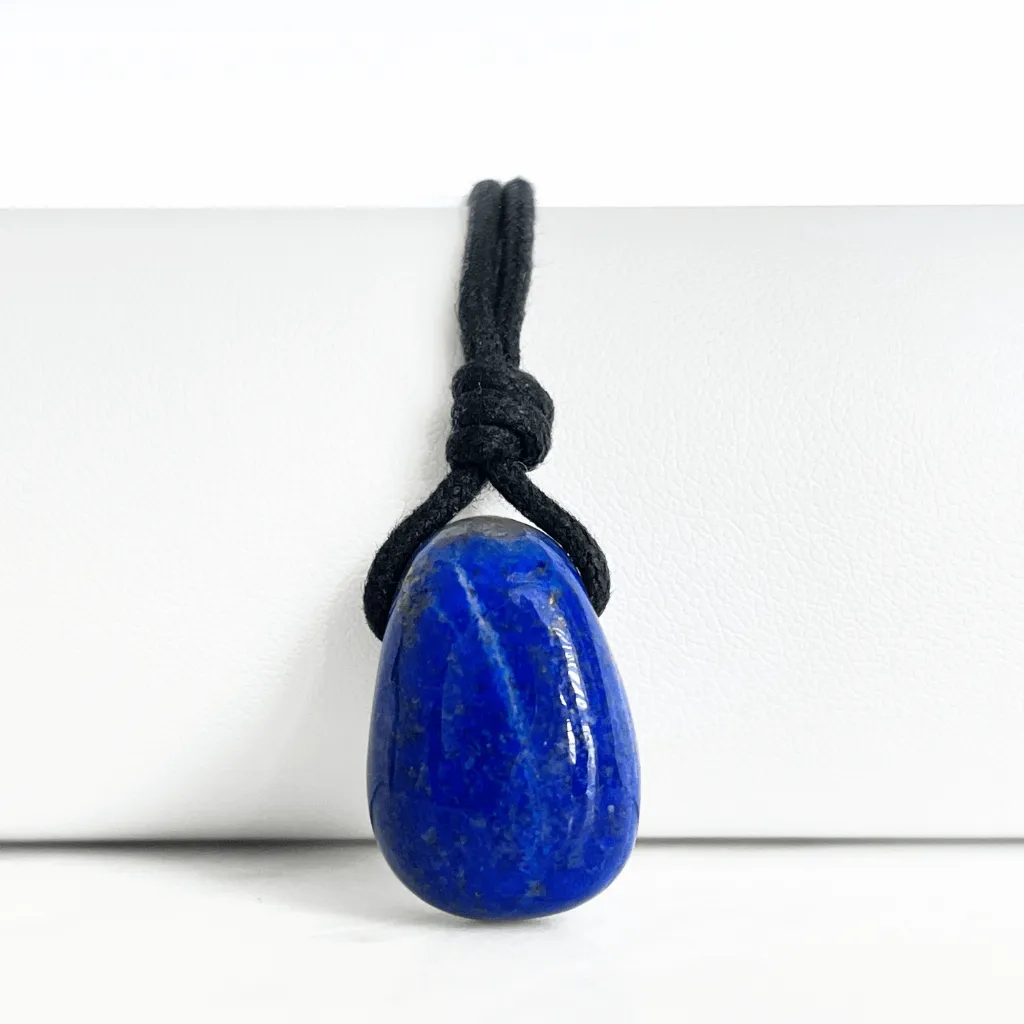 Blue Lapis Lazuli OOAK Gemstone Pendant - Celestial Harmony