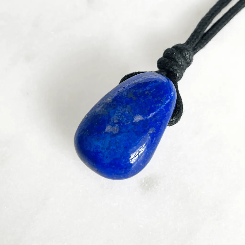 Blue Lapis Lazuli OOAK Gemstone Pendant - Celestial Harmony
