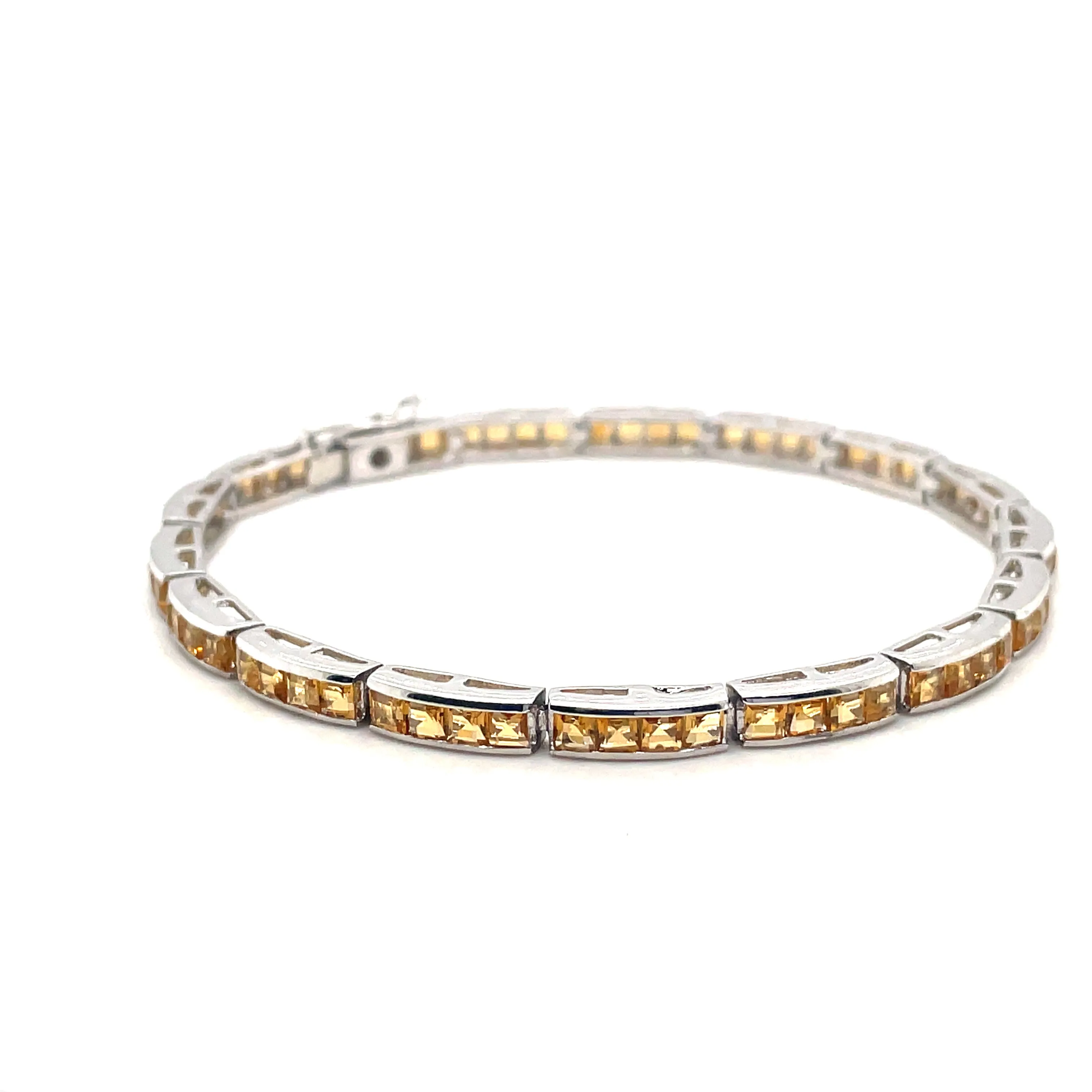Blue Topaz Bracelet in .925 Sterling Silver - KSD 42914