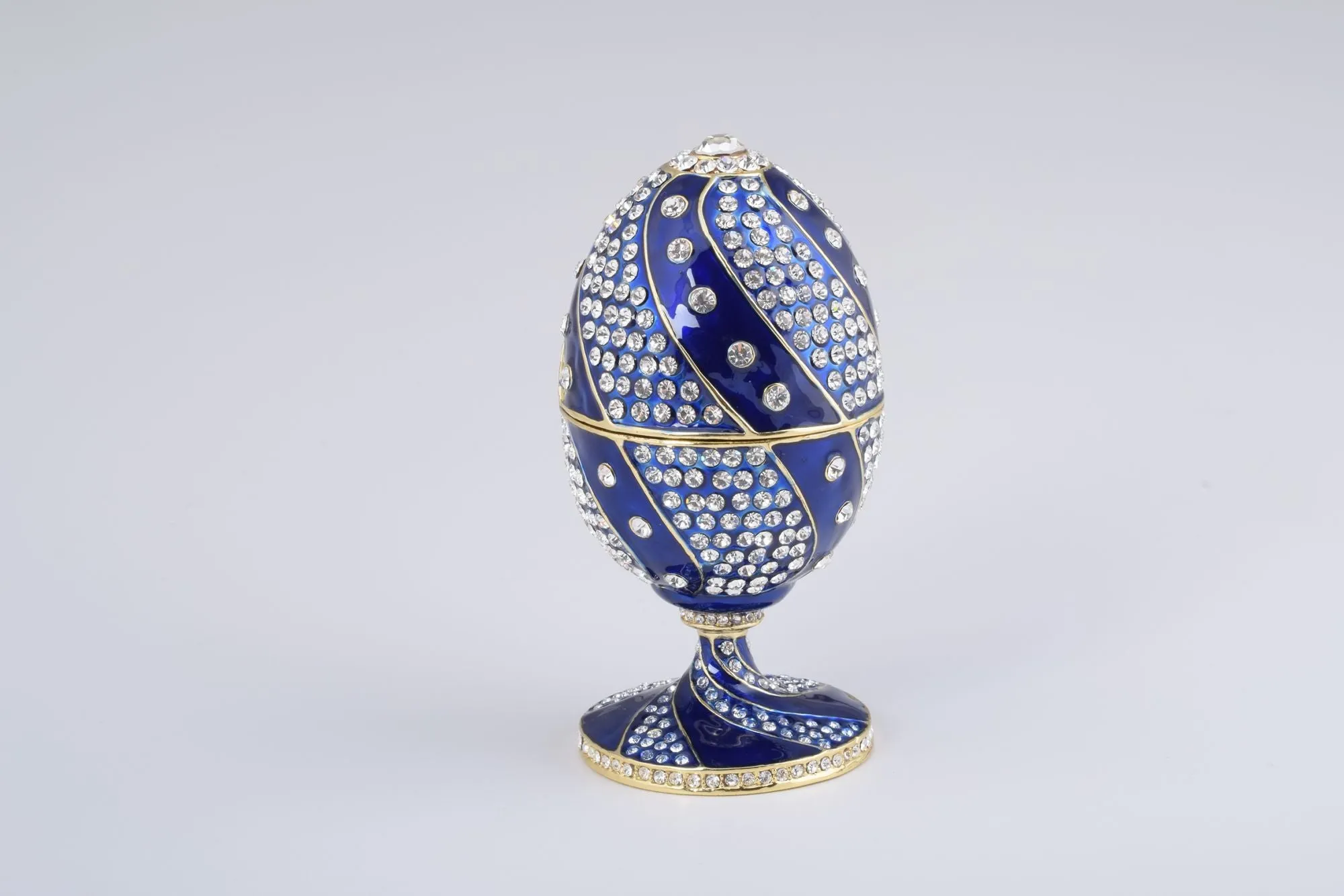 Blue with Crystals Faberge Egg