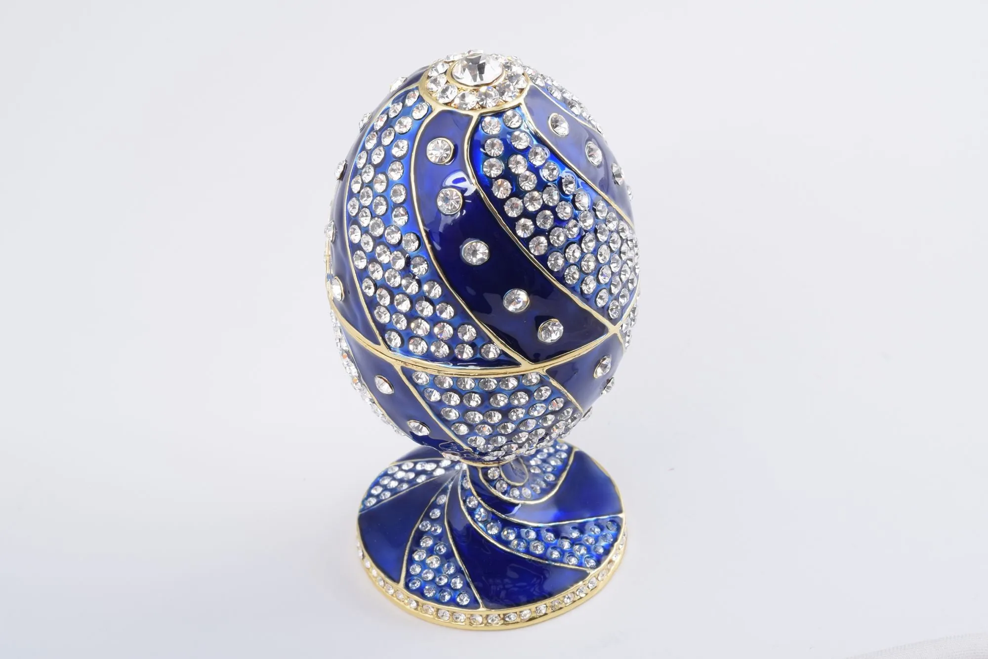 Blue with Crystals Faberge Egg