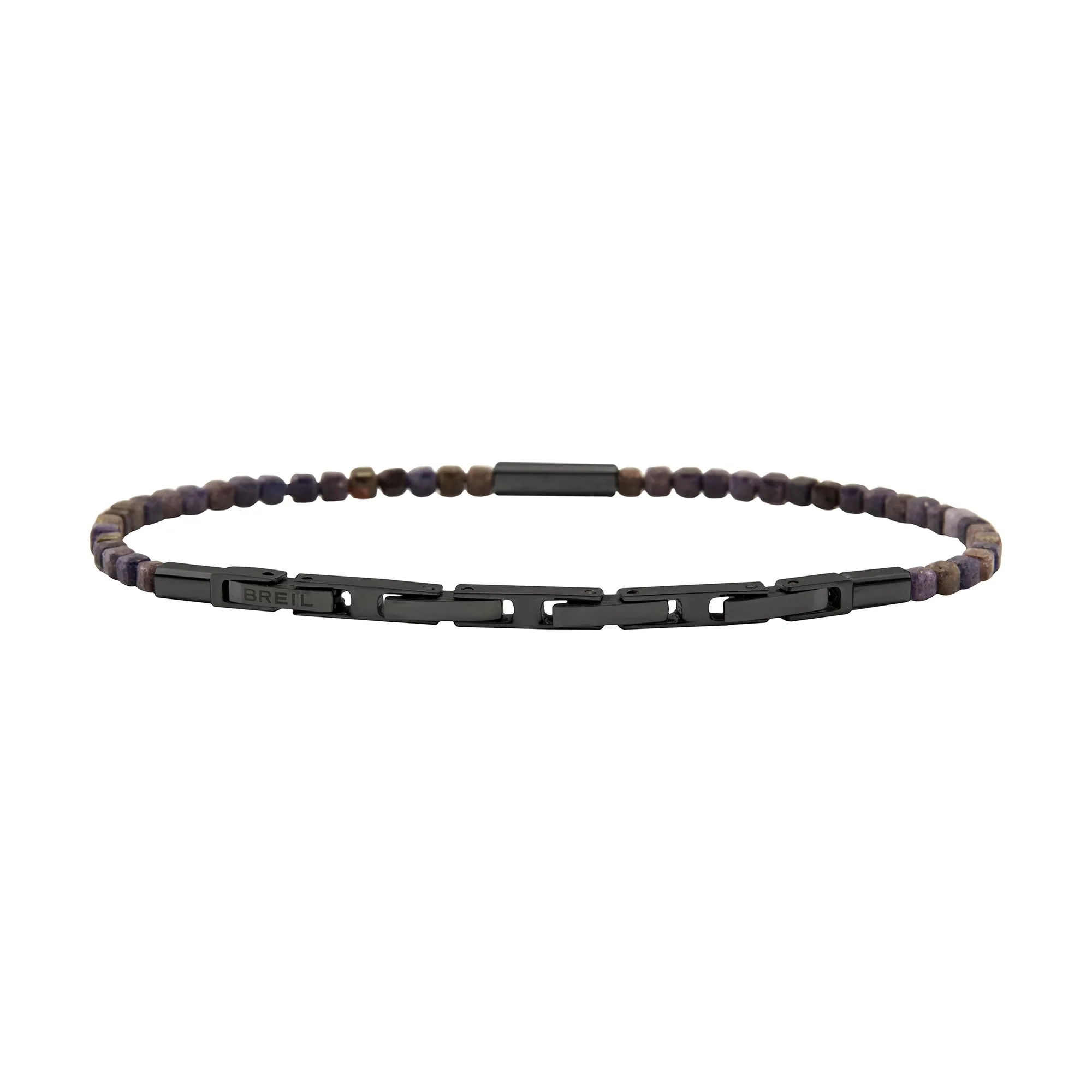 BREIK BRACELET PRIAM Steel IP Finish Gun Radice of Zaffiro TJ3644