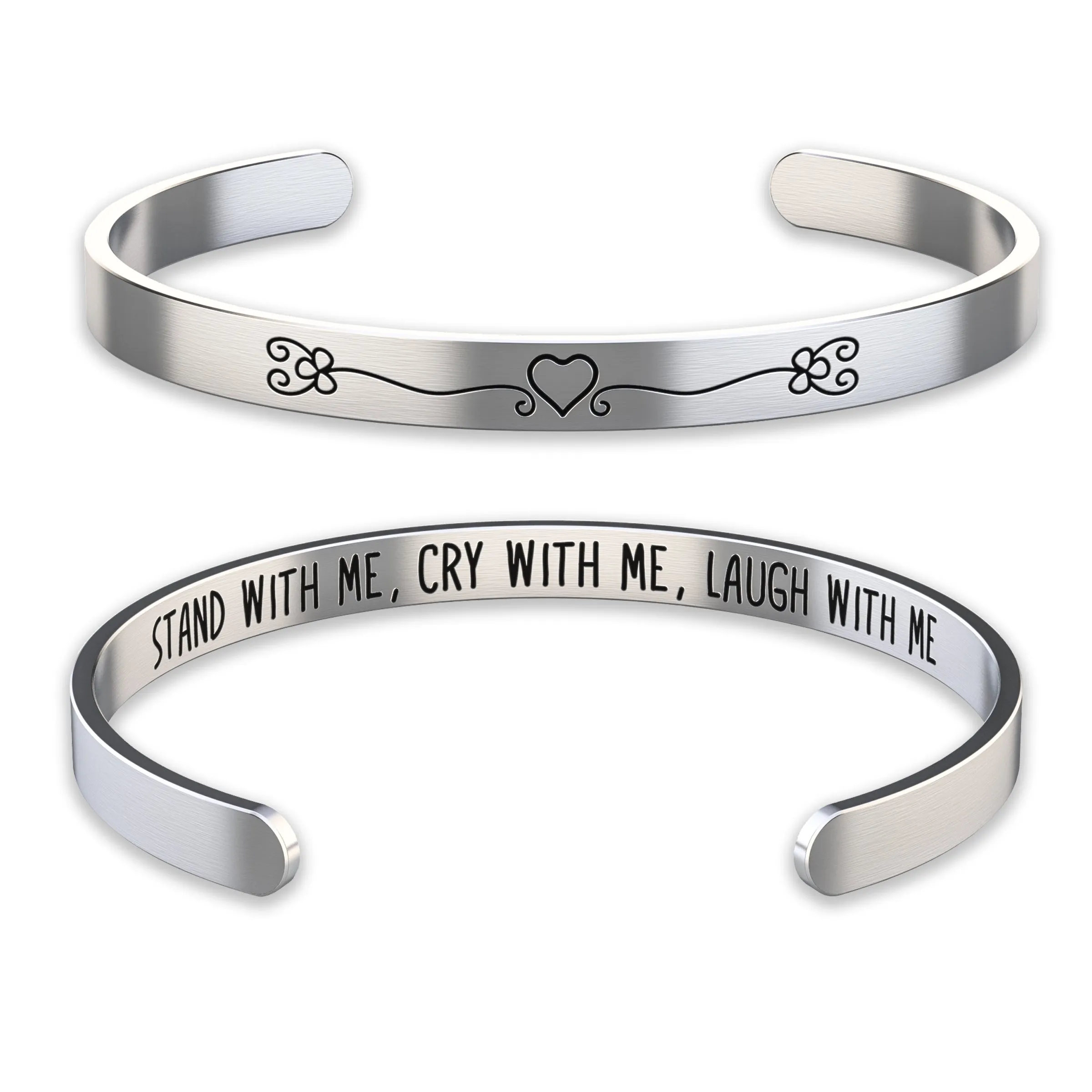 Bridesmaid Bracelet – Stand with Me, Cry with Me, Laugh with Me