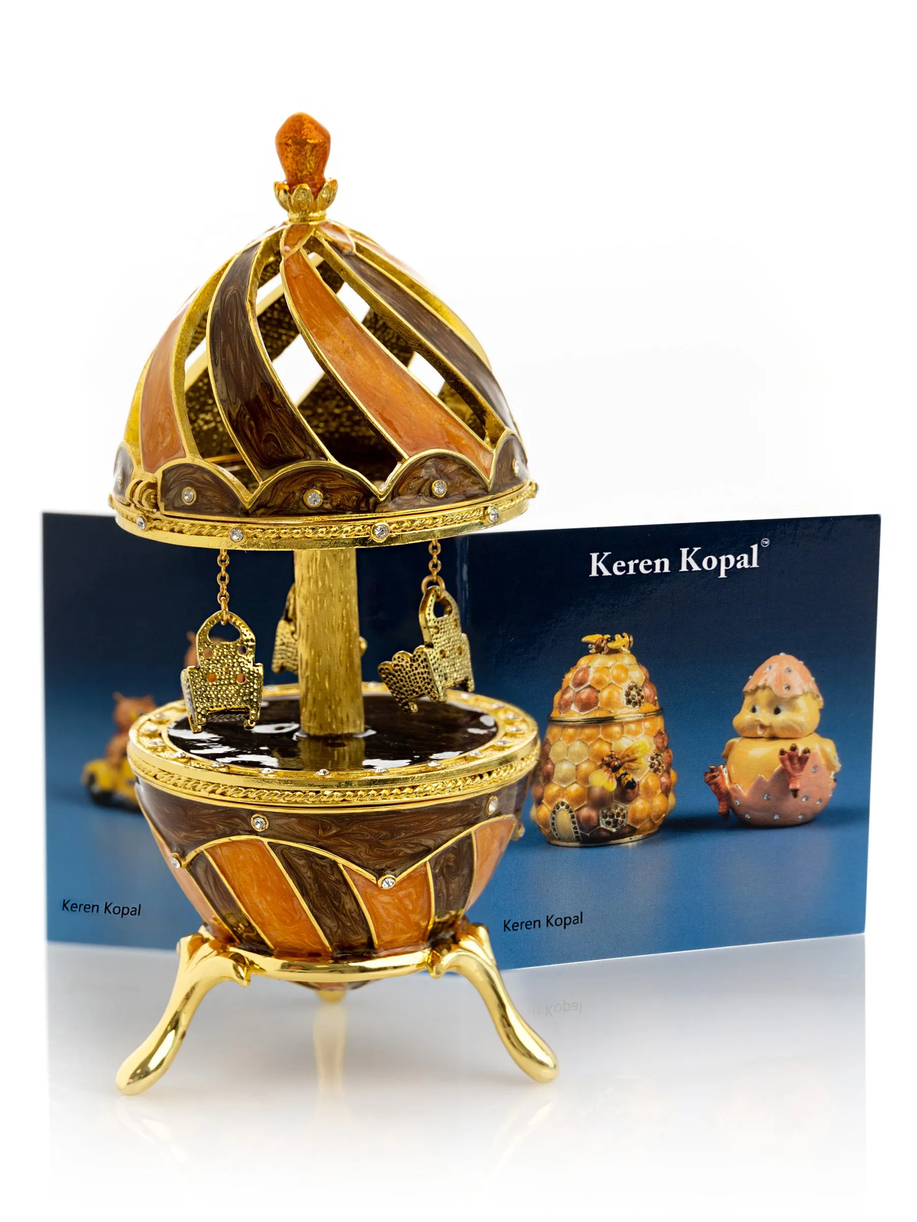 Brown Carousel With Royal Chairs
