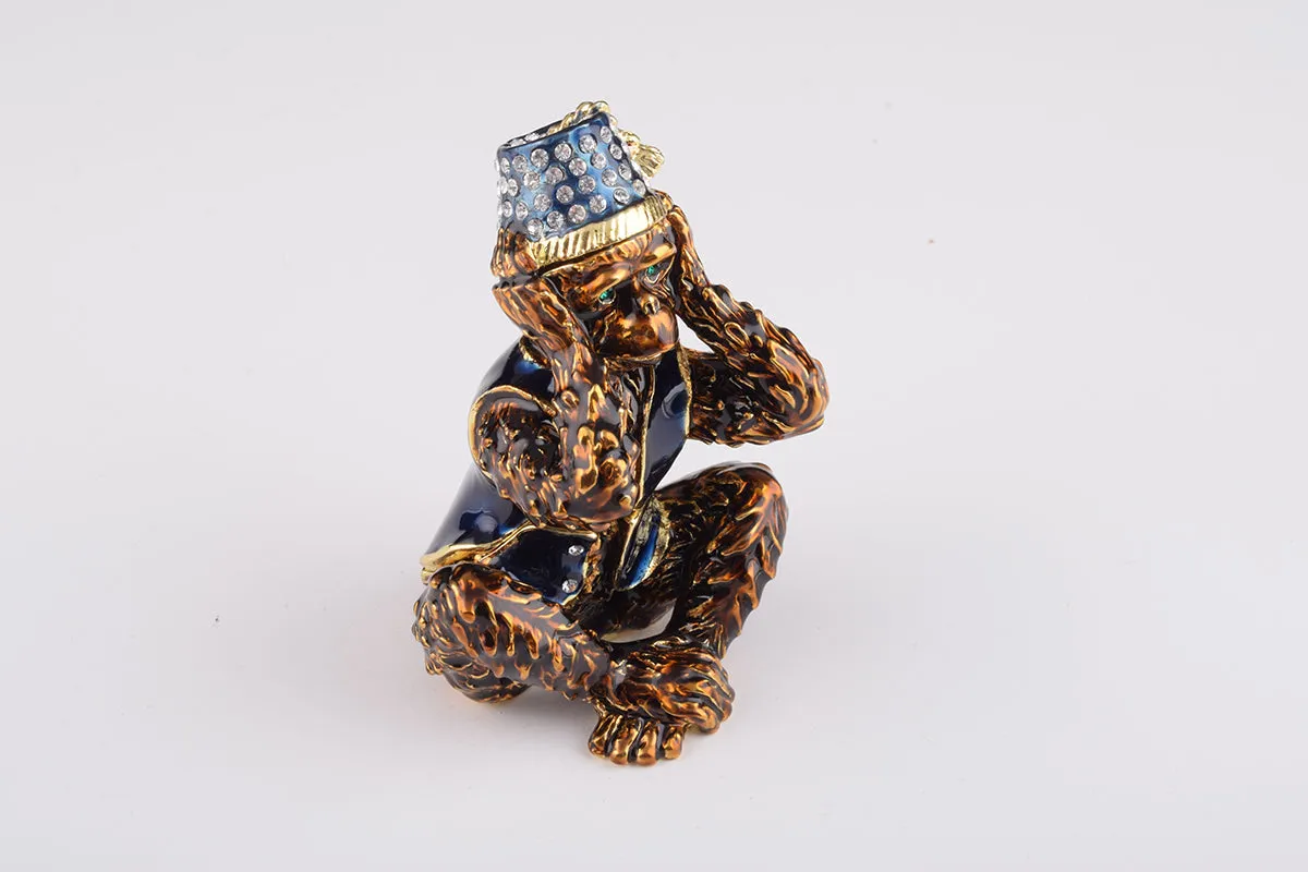 Brown Monkey Kikazaru hear no evil