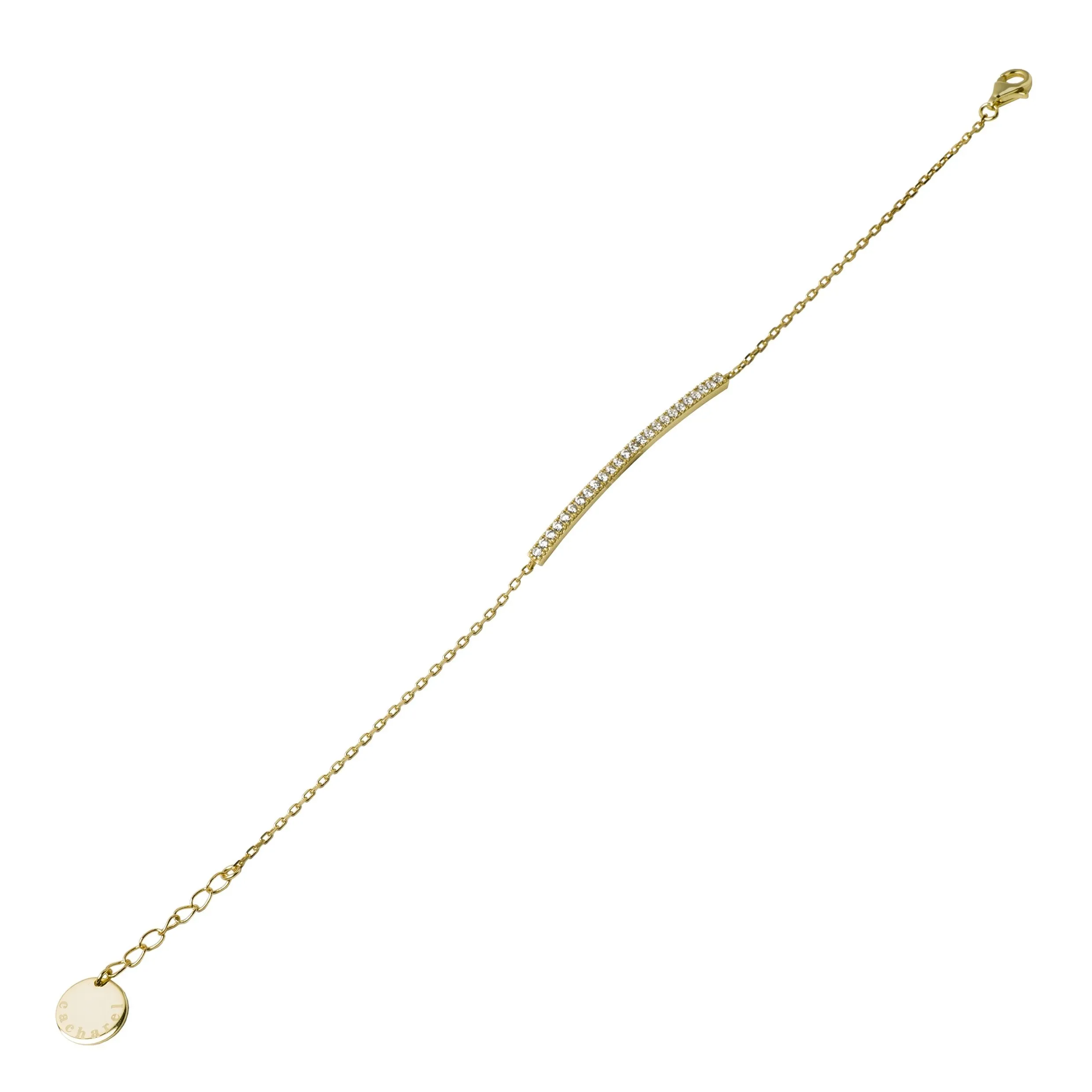 Cacharel CJB890E-Bracelet Courbe Gold