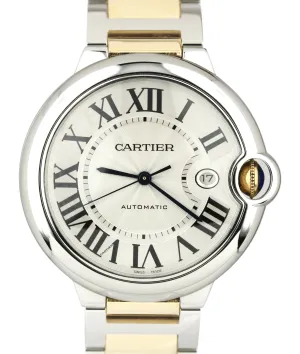 Cartier Ballon Bleu 42mm W69009Z3 3001 Two-Tone 18K Gold Silver Automatic Watch