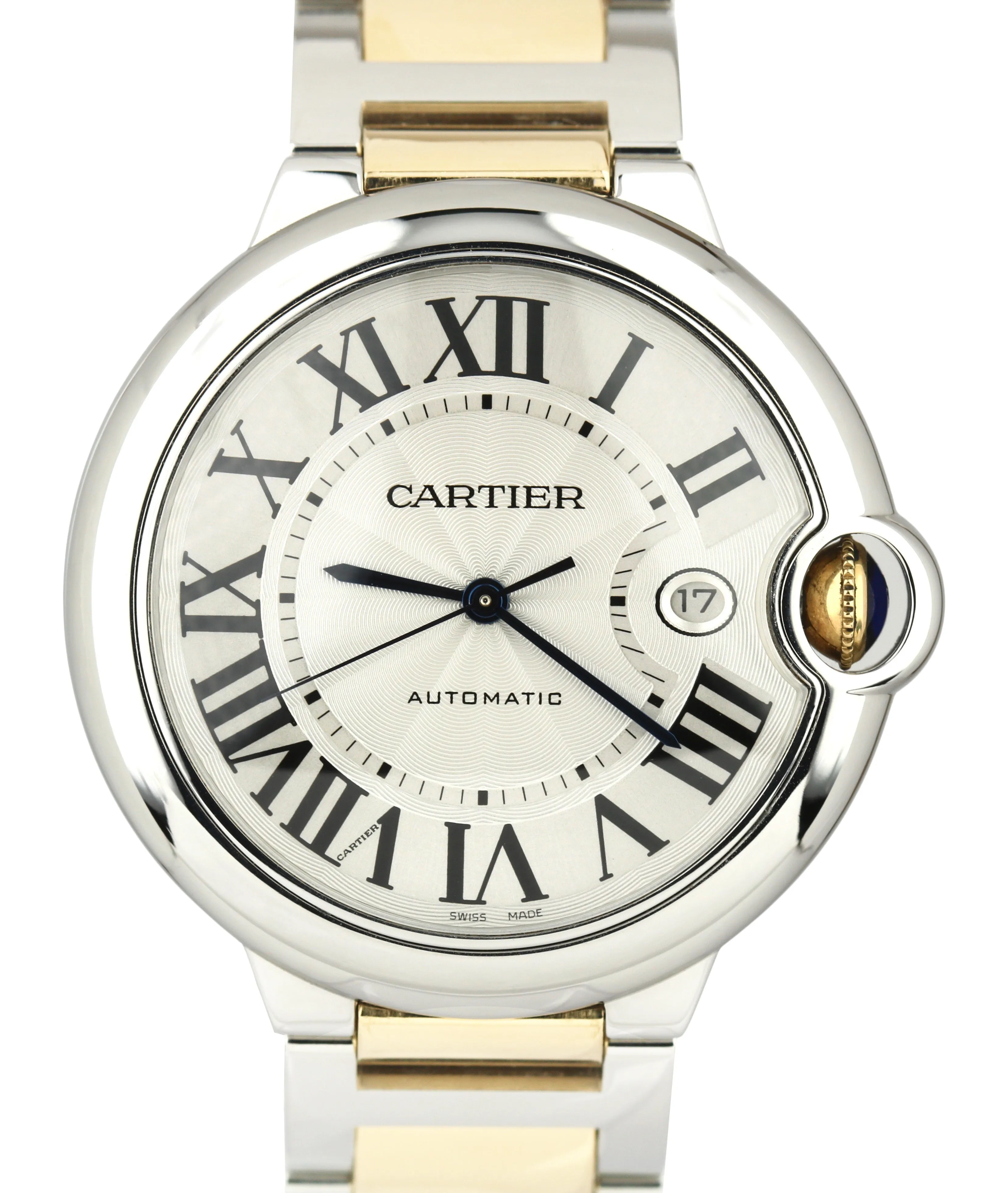 Cartier Ballon Bleu 42mm W69009Z3 3001 Two-Tone 18K Gold Silver Automatic Watch