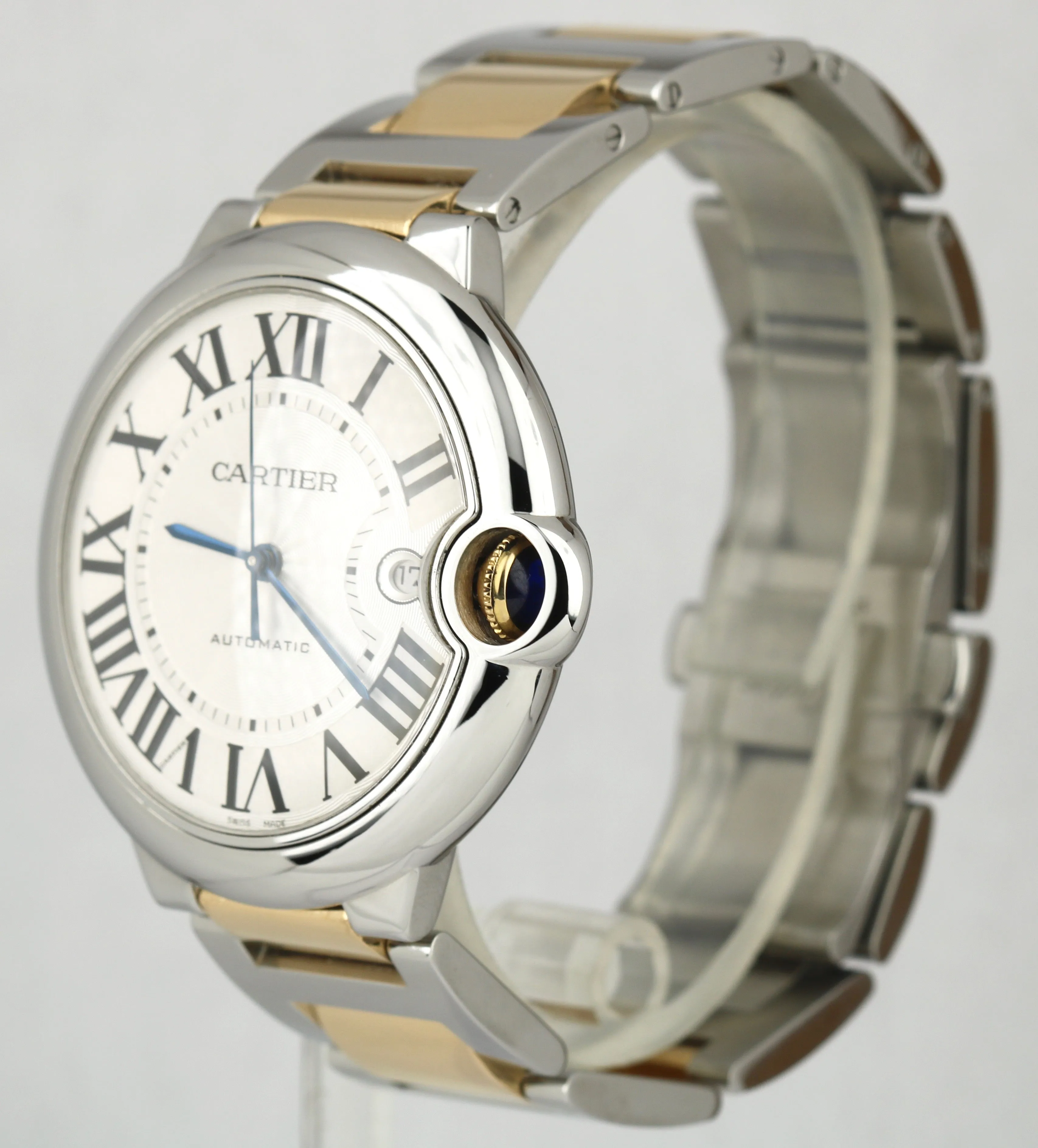 Cartier Ballon Bleu 42mm W69009Z3 3001 Two-Tone 18K Gold Silver Automatic Watch