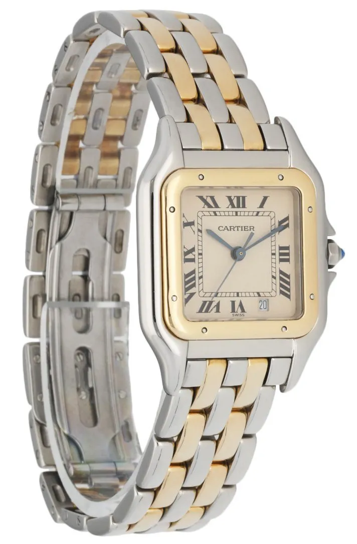 Cartier Panthere 83949 Two Row Midsize Watch With Box