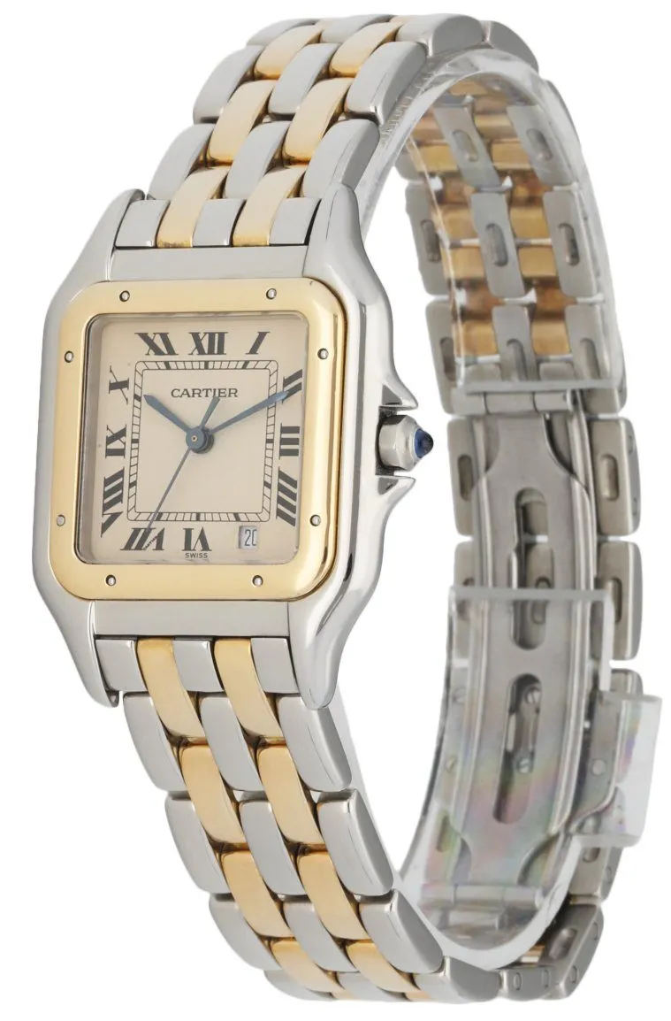 Cartier Panthere 83949 Two Row Midsize Watch With Box