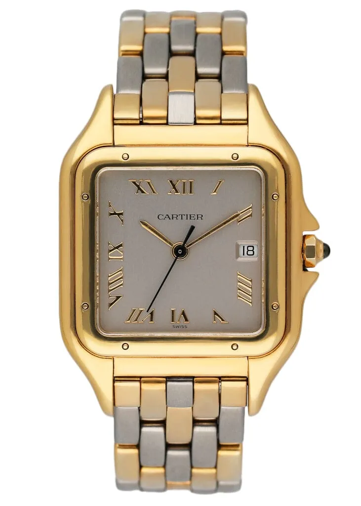 Cartier Panthere Large W25039L6 Two Tone Mens Watch Box Papers