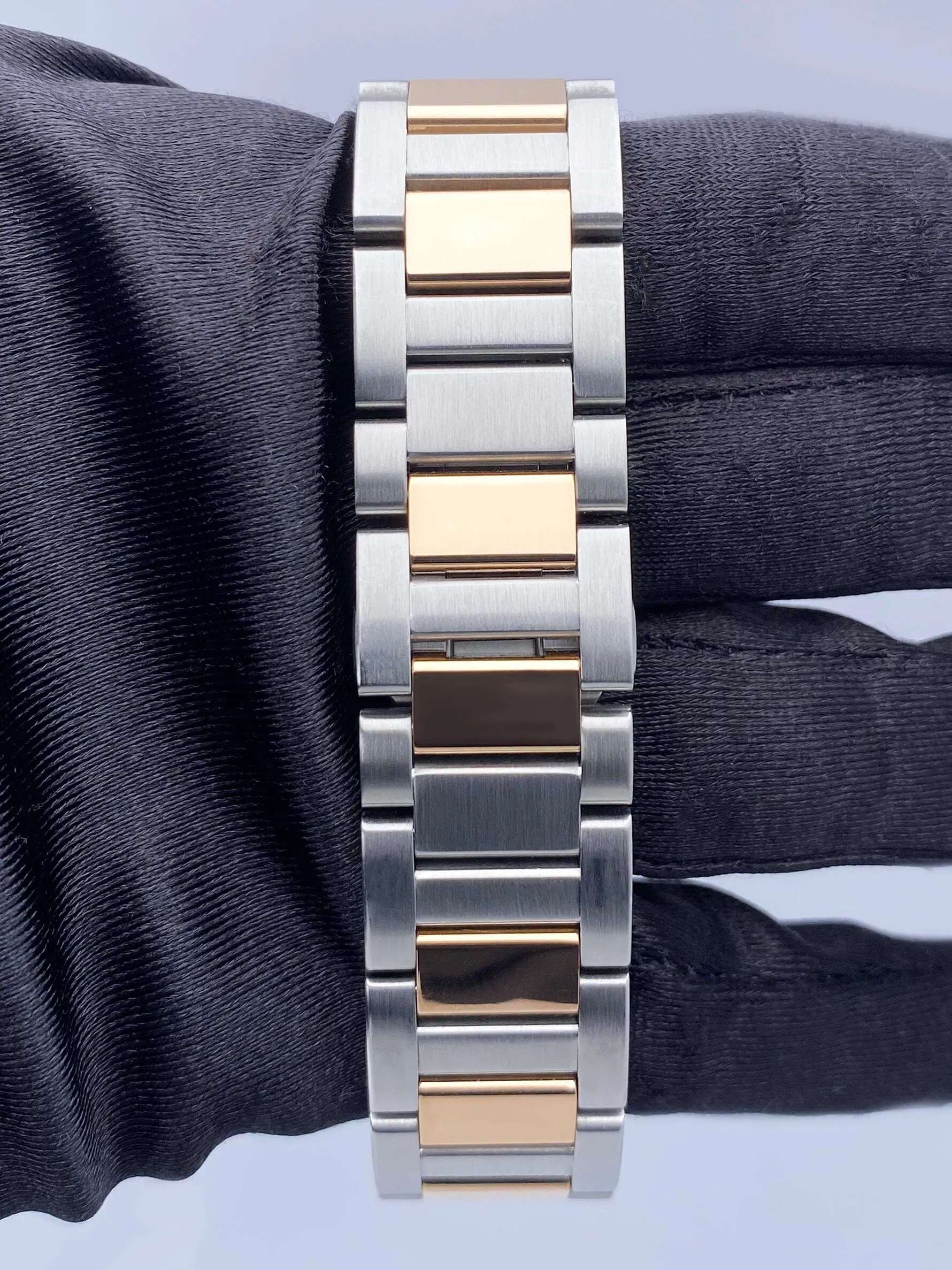 Cartier Pasha W2PA0008 18K Rose Gold Steel Watch Mens Box Papers