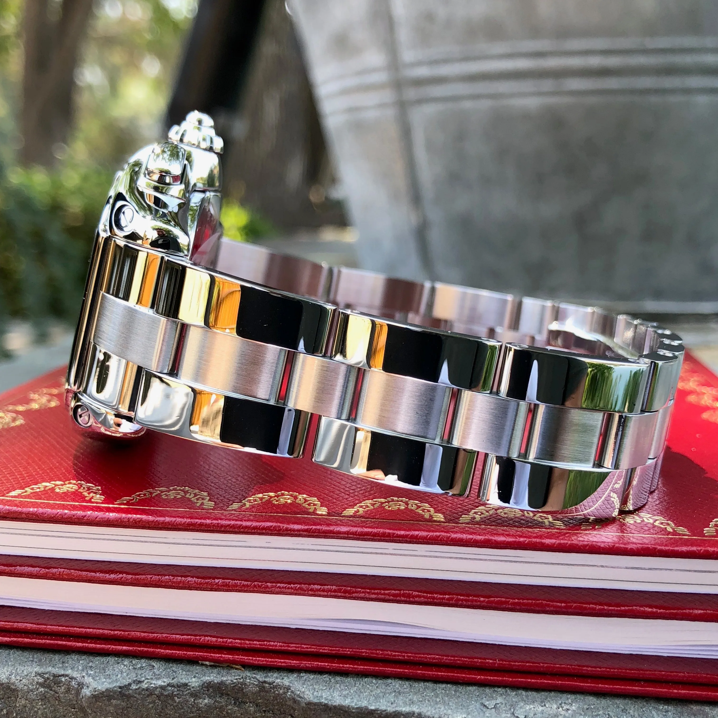 Cartier Roadster XL 2618 Chronograph Black Steel Automatic Wristwatch Box Papers