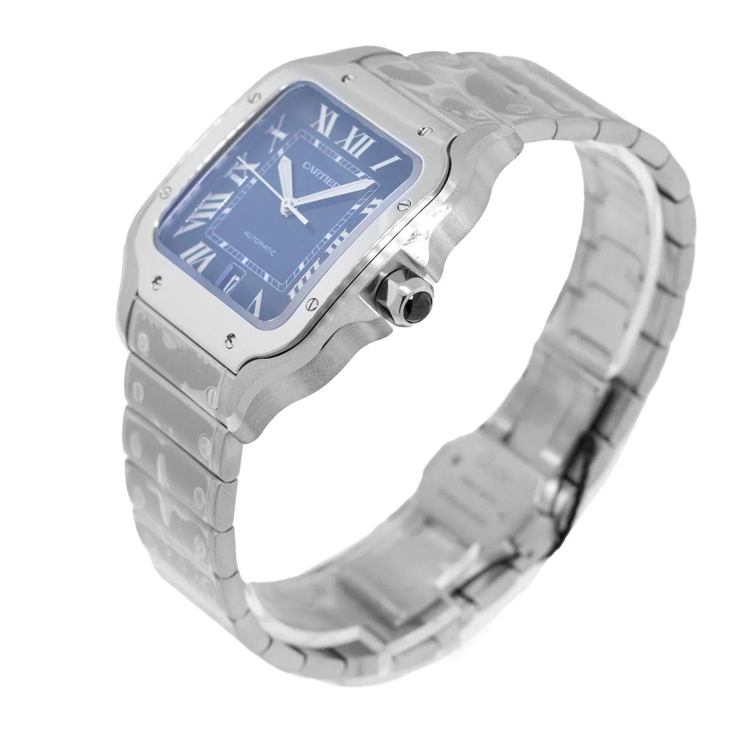 Cartier Santos 40mm Stainless Steel Blue Dial WSSA0030