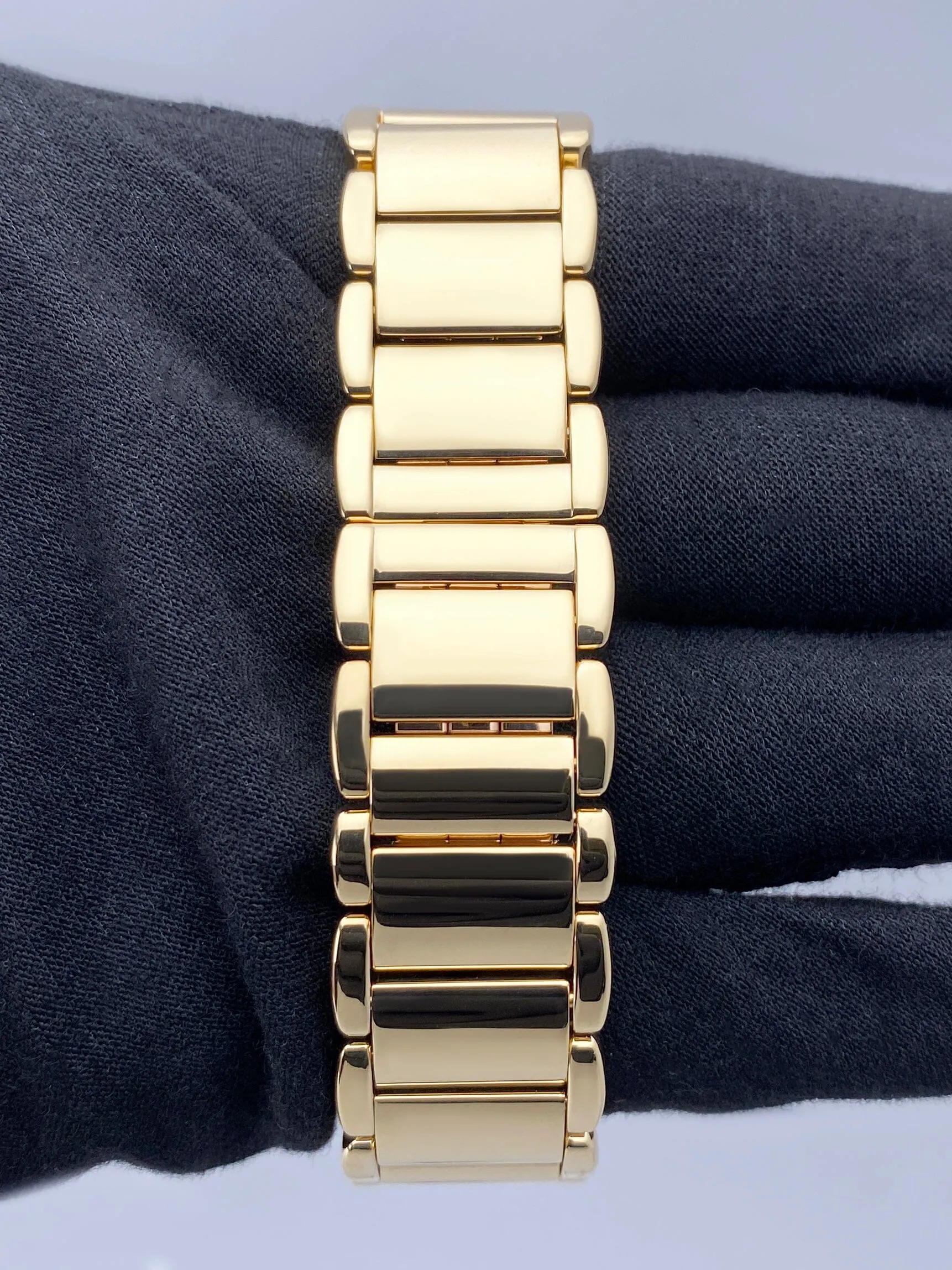 Cartier Tortue Large WA5037W8 Diamond Yellow Gold Mens Watch
