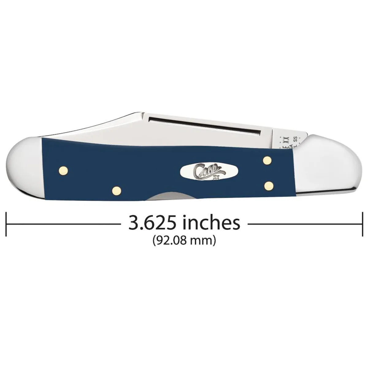 CASE KNIVES NAVY BLUE SYNTHETIC SMOOTH MINI COPPERLOCK