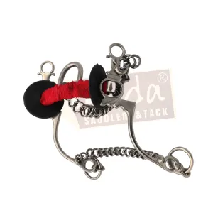Chair Leg Bit with a Bar and Red Vet Wrap