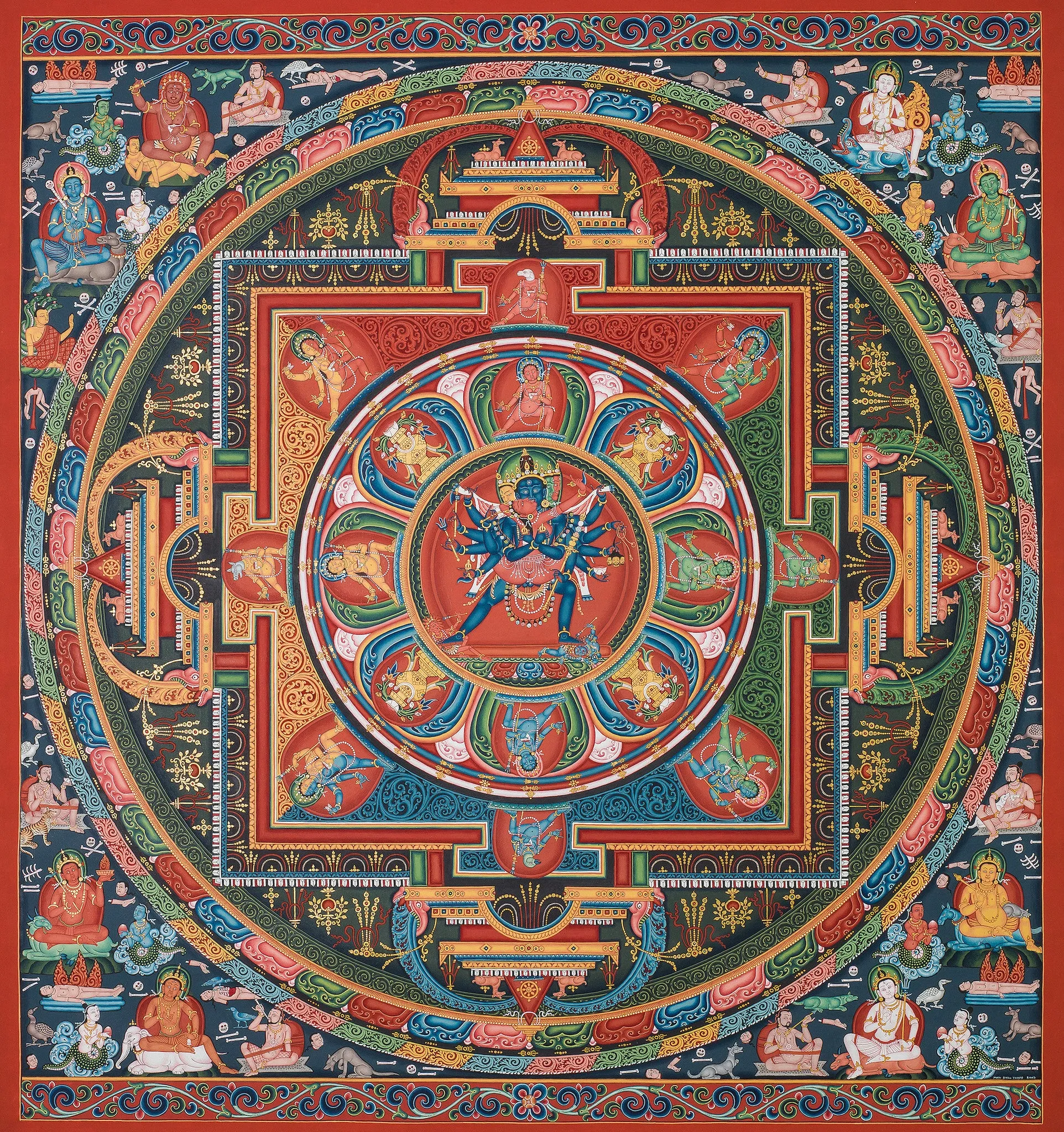 Chakrasamvara Mandala by Mukti Singh Thapa