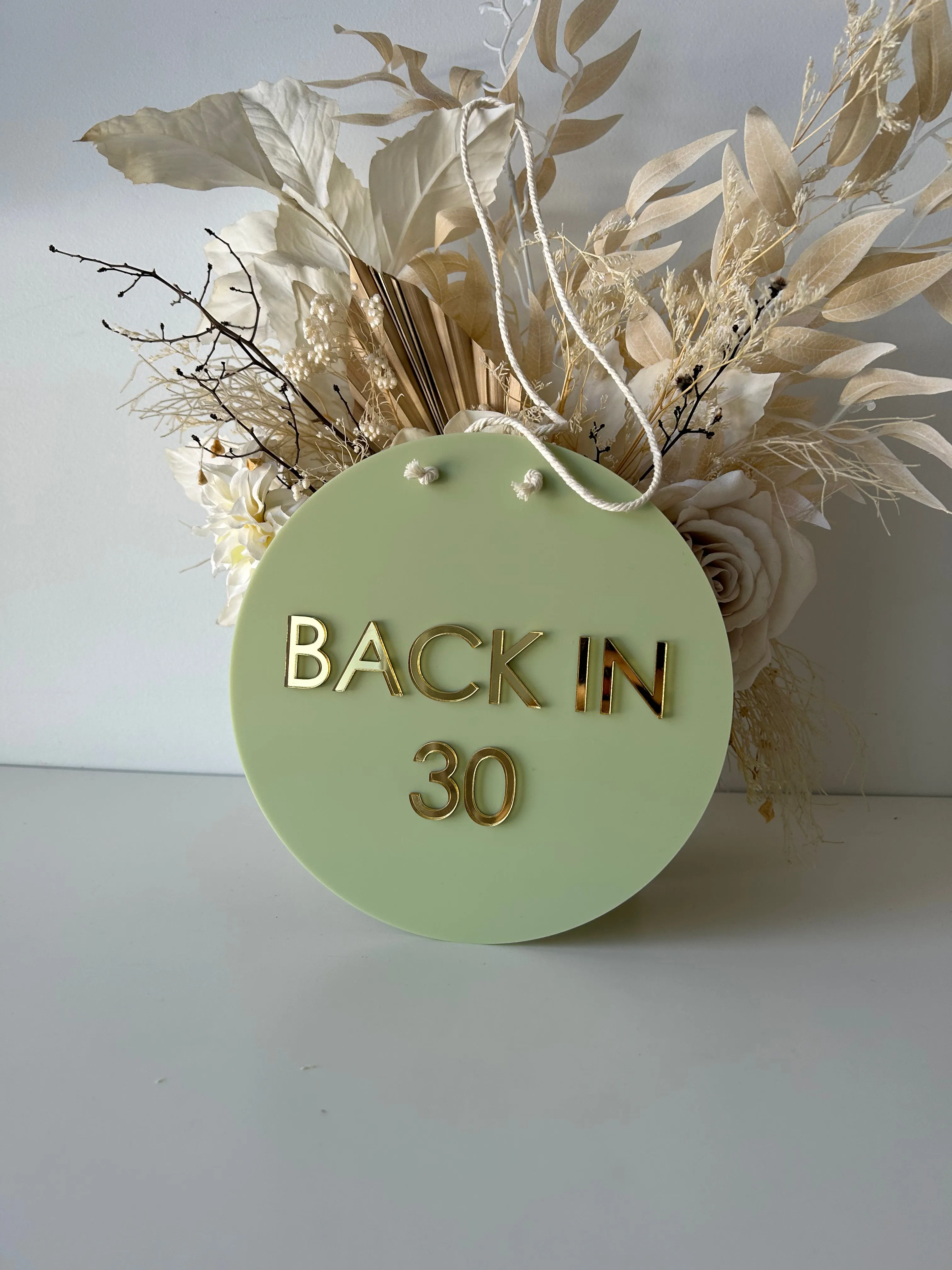Circle Back In Sign - Double Sided
