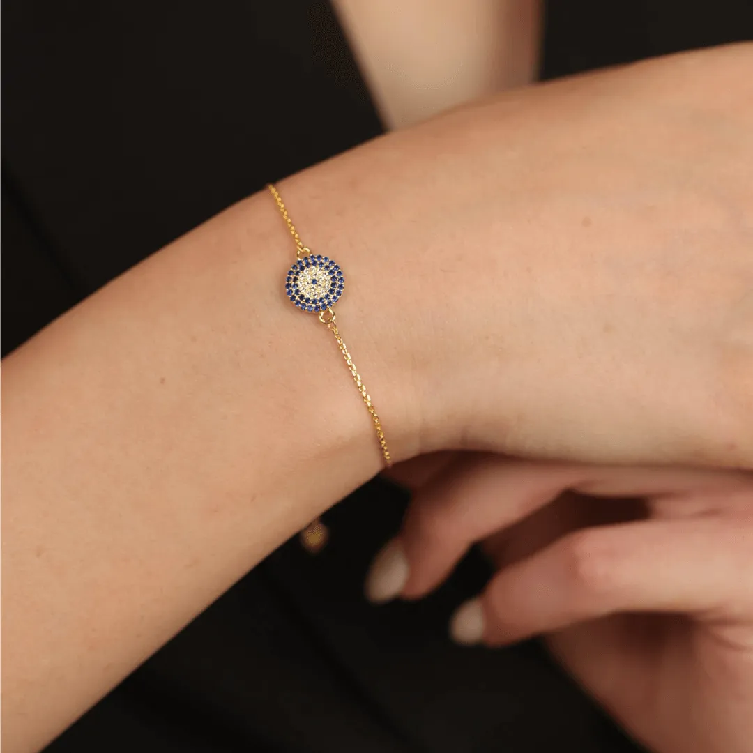 Classic Sapphire Evil Eye Bracelet
