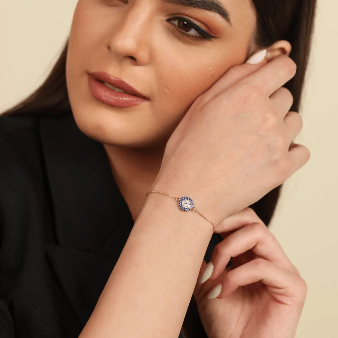Classic Sapphire Evil Eye Bracelet