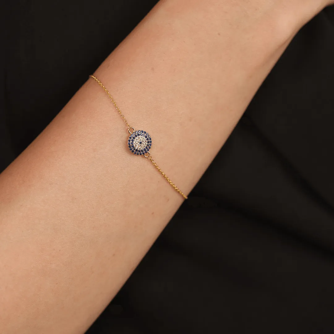 Classic Sapphire Evil Eye Bracelet