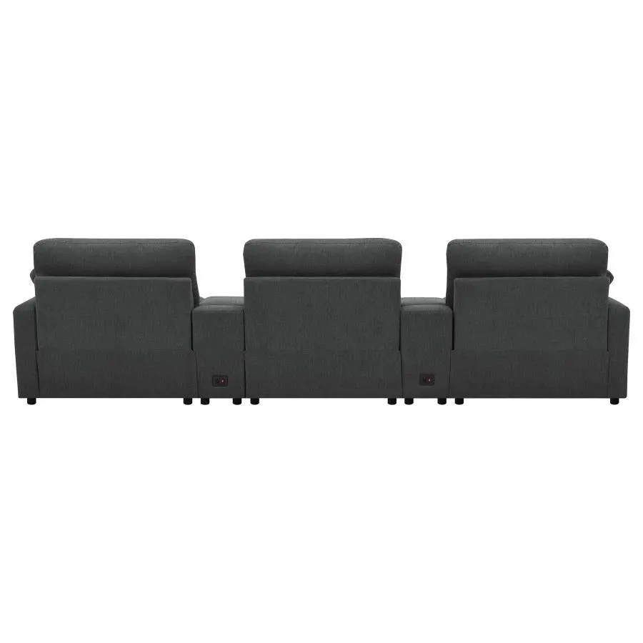 Colleen 5 Piece Theater Sectional