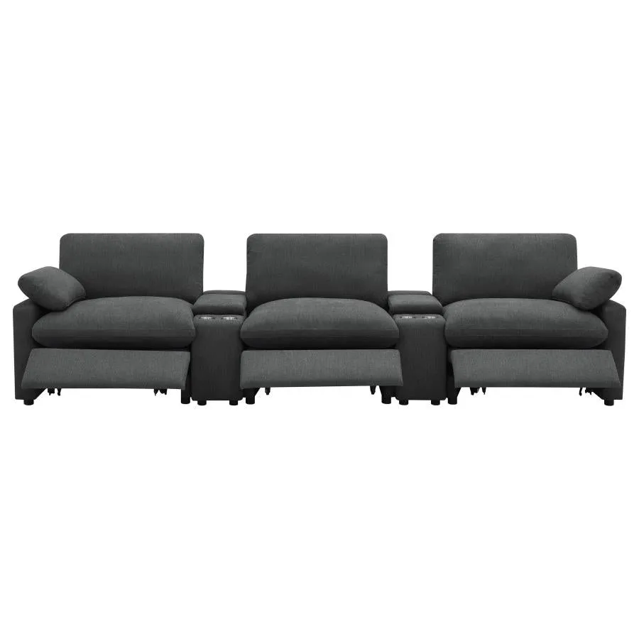 Colleen 5 Piece Theater Sectional