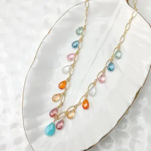 Colorful Drape Amazonite Necklace