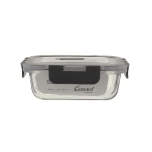 Consol Madrid Rectangular Storage Container with Clip-On Lid 630ml 17169