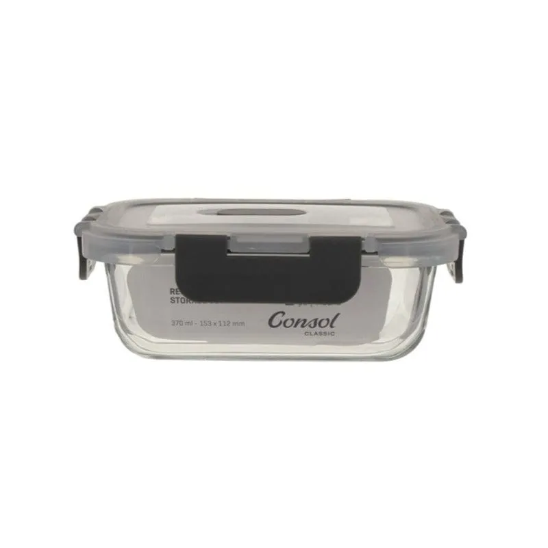 Consol Madrid Rectangular Storage Container with Clip-On Lid 630ml 17169