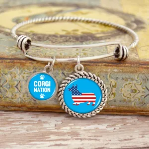 Corgi Nation Charm Bracelet