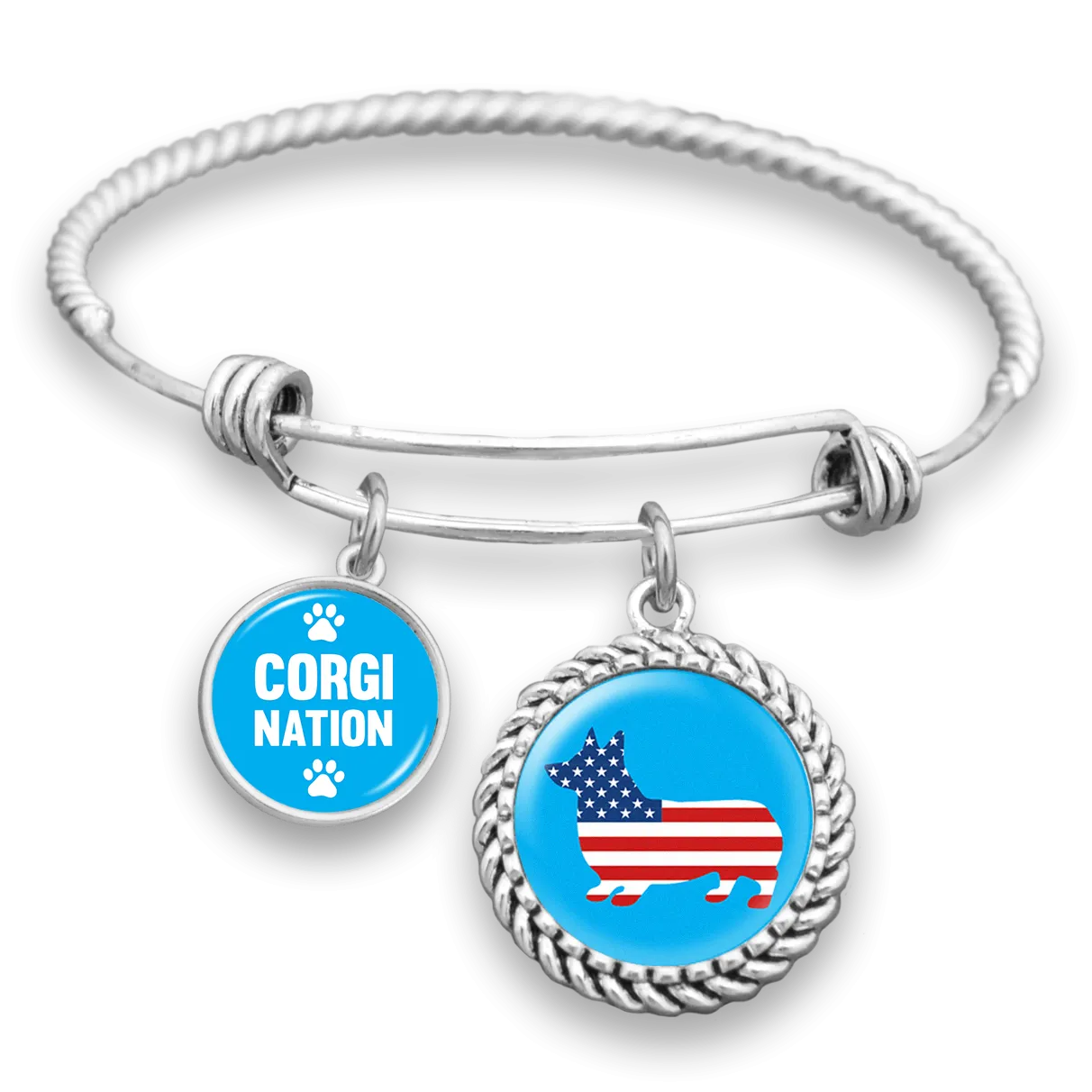 Corgi Nation Charm Bracelet