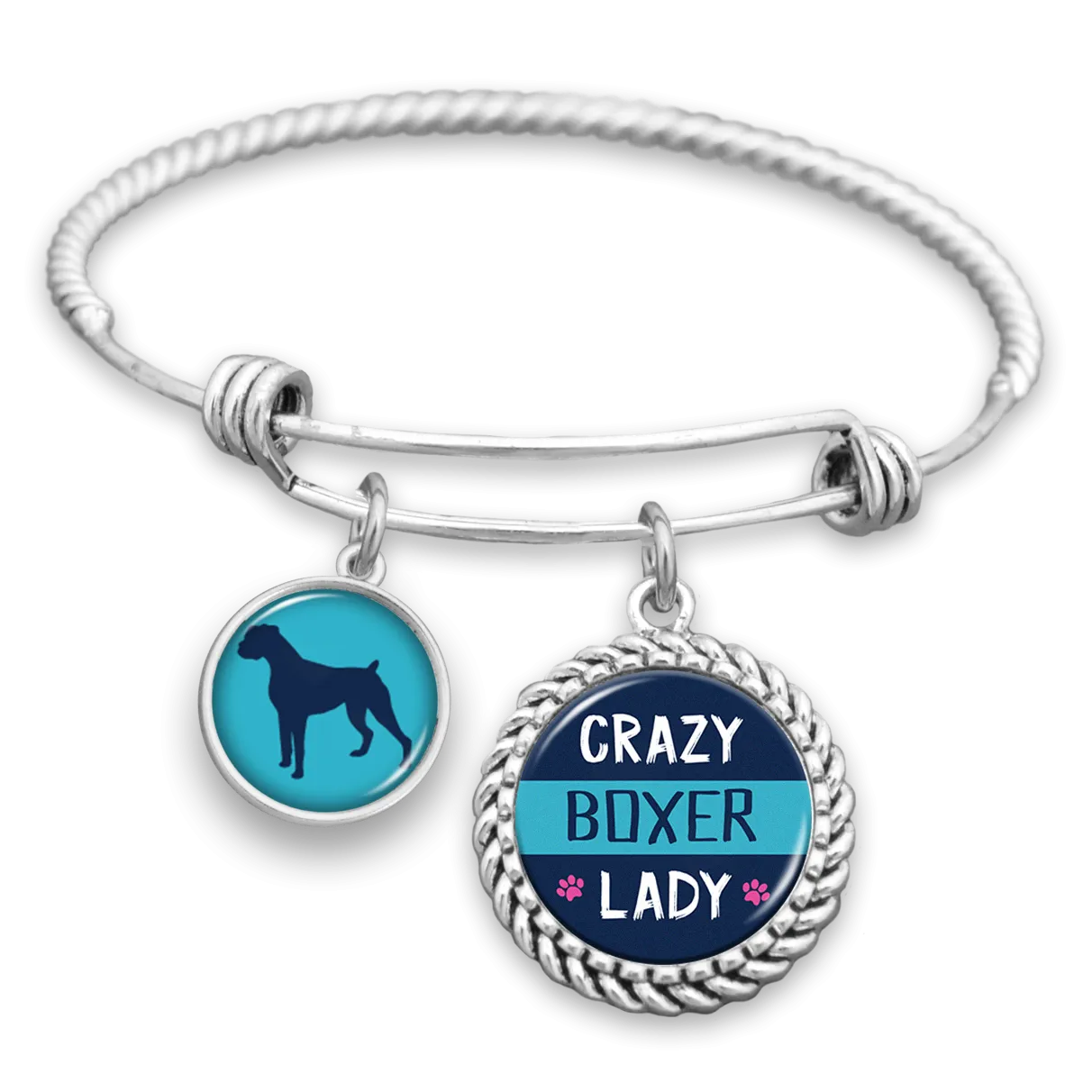 Crazy Boxer Lady Charm Bracelet