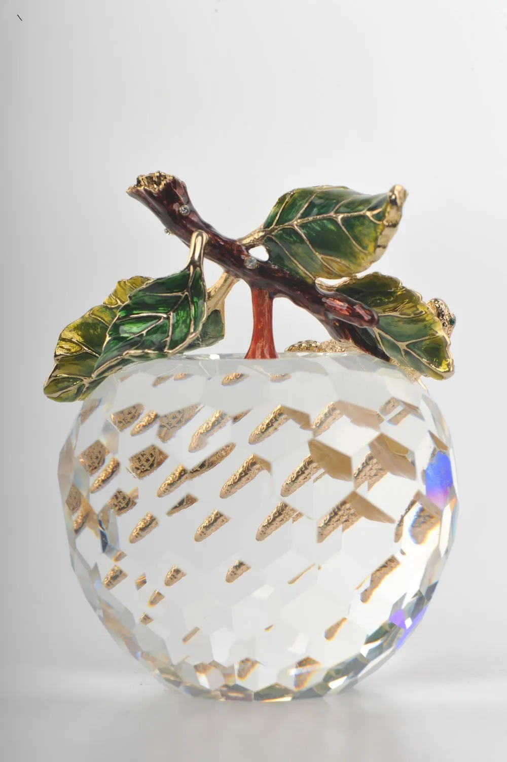 Crystal Apple with a Turtle